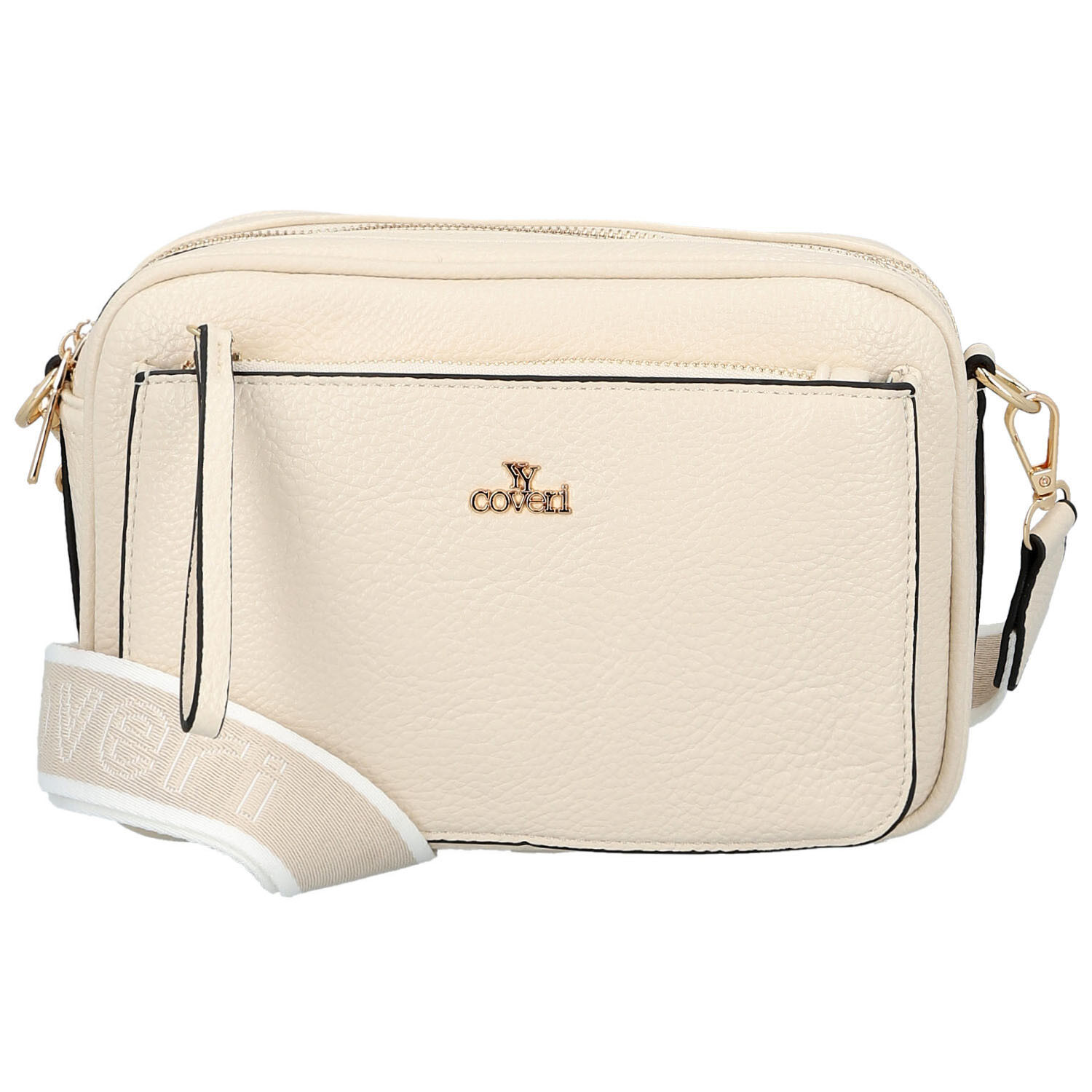 Dámská crossbody kabelka krémová - Coveri Flori