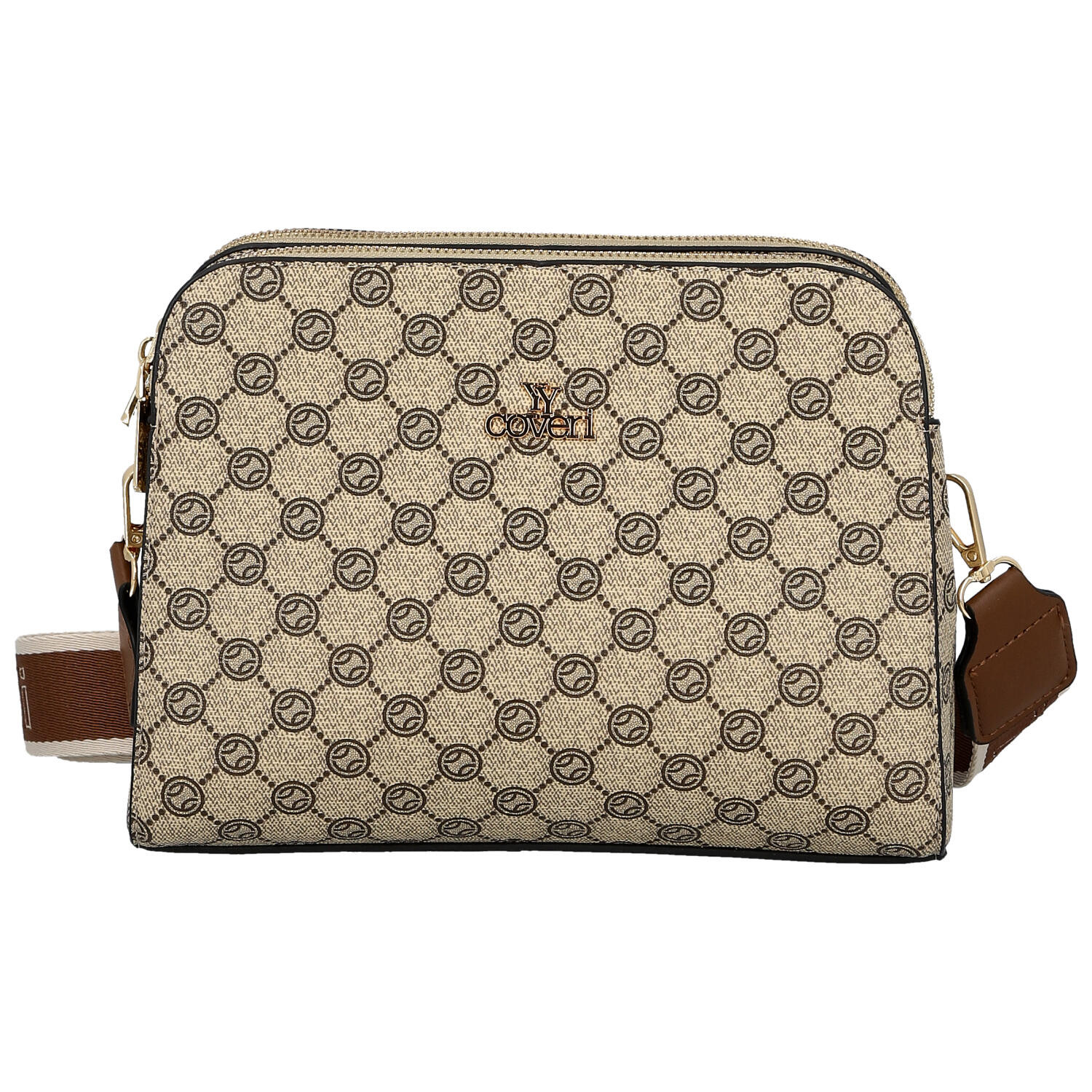 Dámská crossbody kabelka hnědá - Coveri Alianna