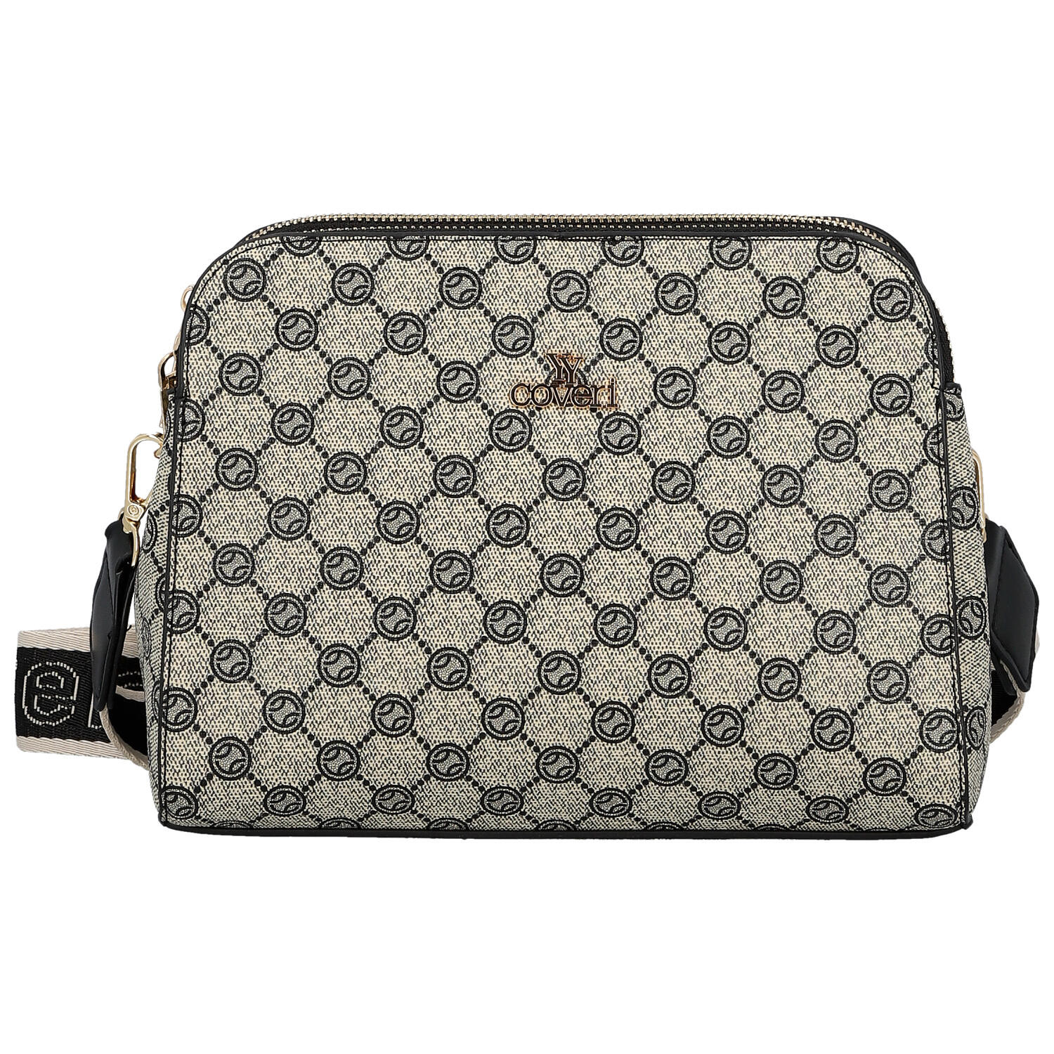 Dámská crossbody kabelka černo bílá - Coveri Alianna