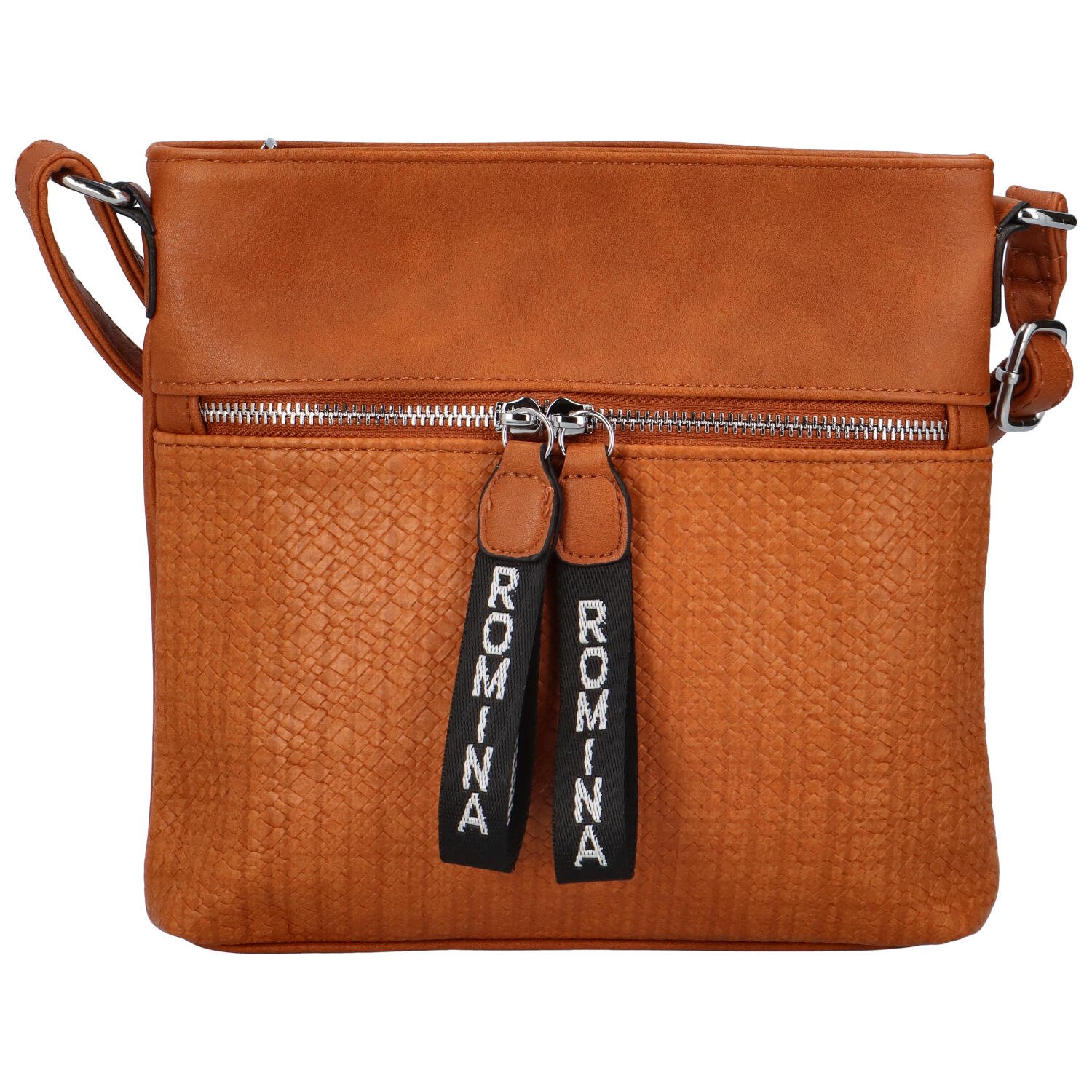 Dámská crossbody kabelka světle hnědá - Romina Dekora