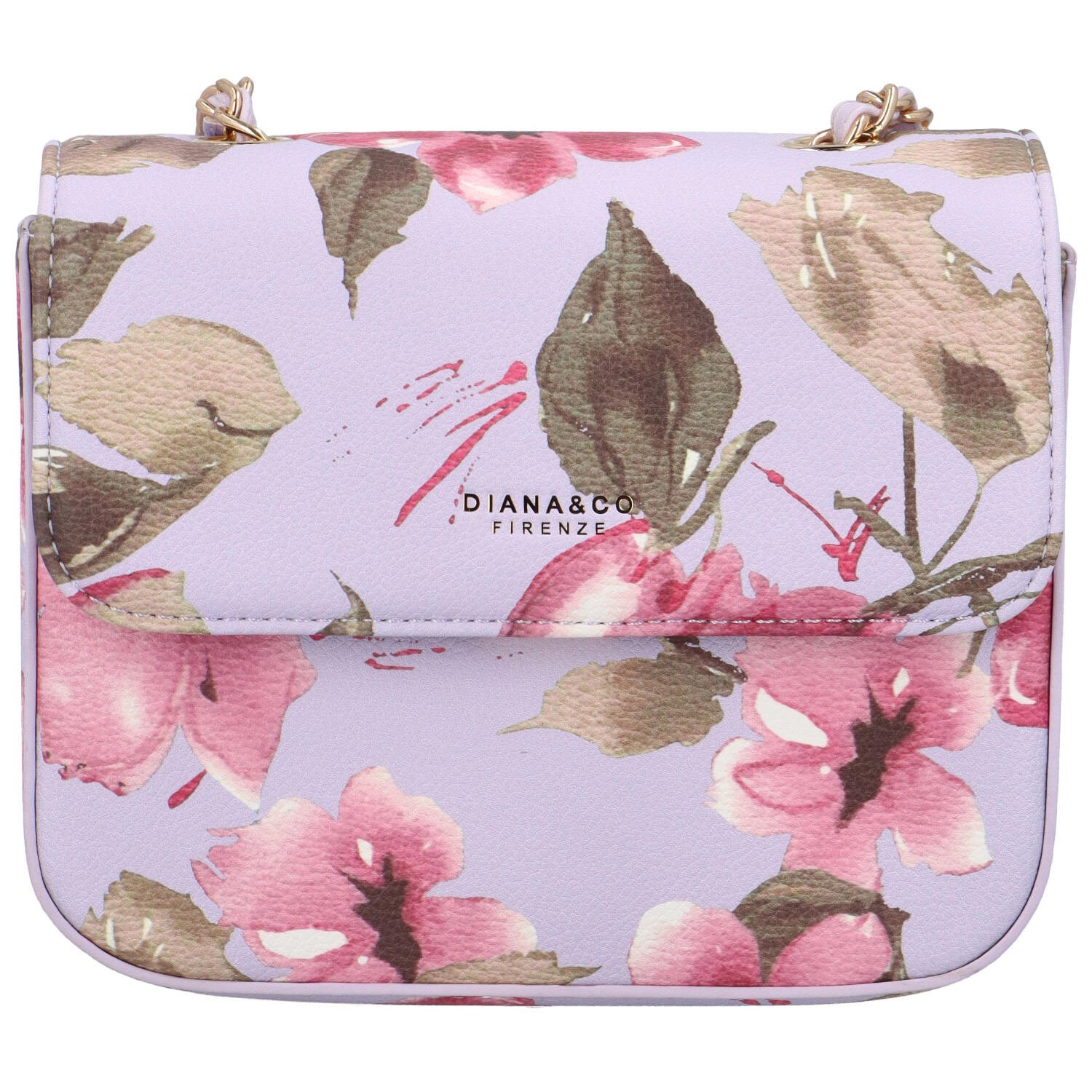 Dámská crossbody kabelka světle fialová - DIANA & CO Melly Flower