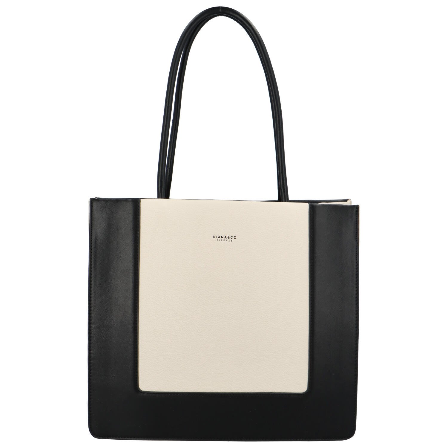 Dámská kabelka přes rameno černo béžová - DIANA & CO Noilen