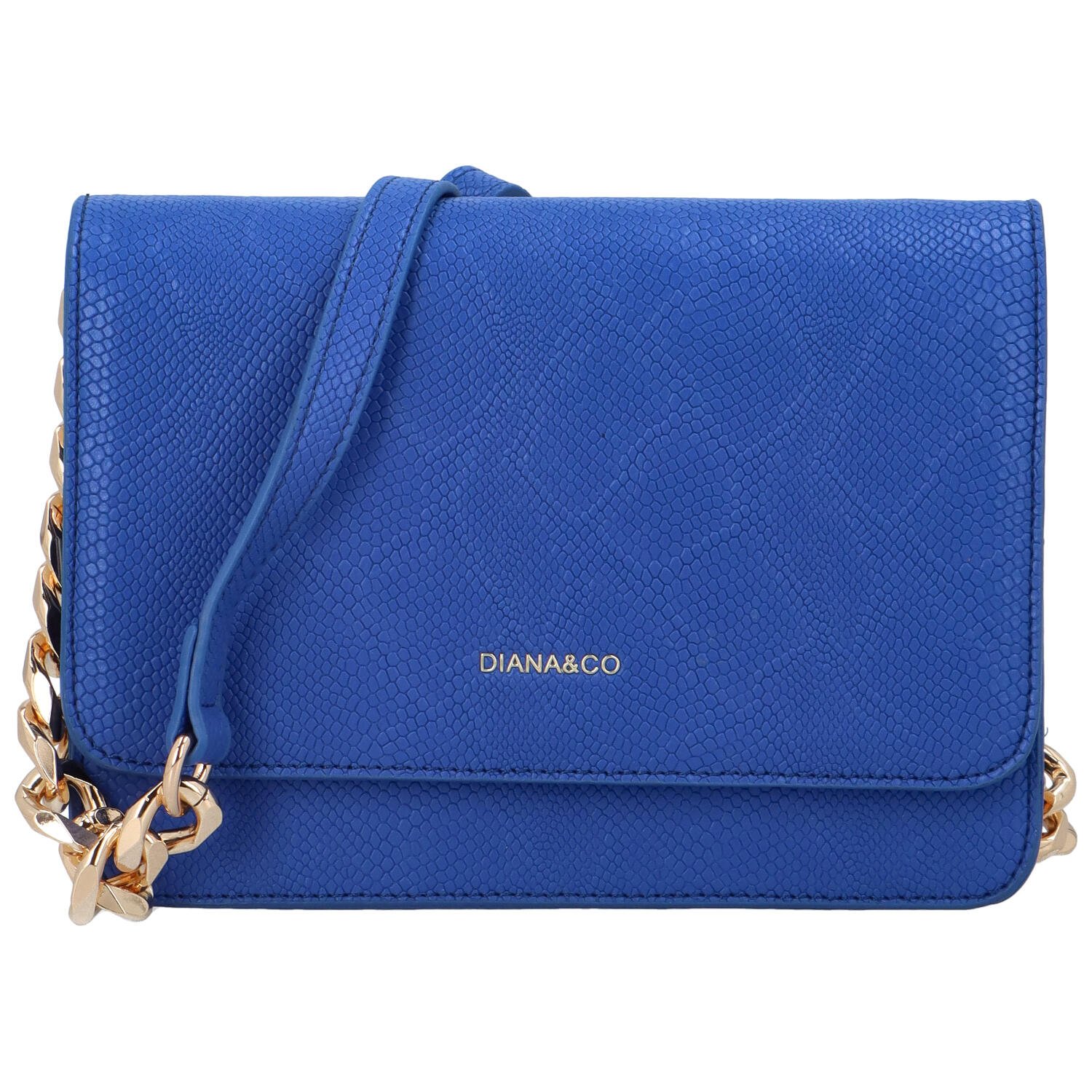 Dámská crossbody kabelka královsky modrá - DIANA & CO Berefy Snake