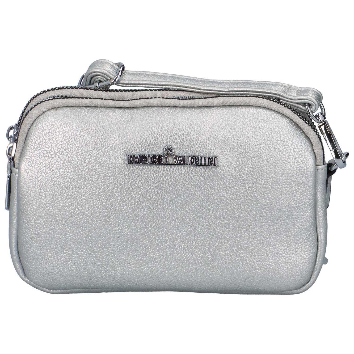 Dámska crossbody kabelka stříbrná - Coveri Renomo