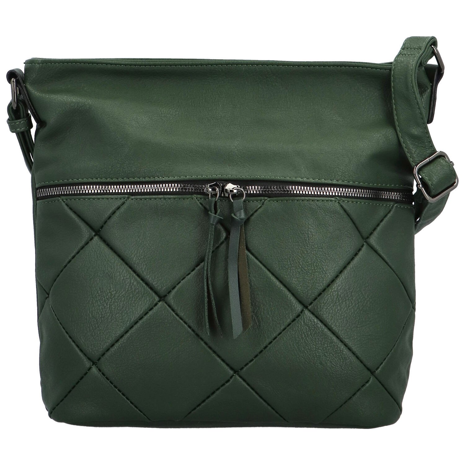 Dámská crossbody kabelka tmavě zelená - Firenze Ariff