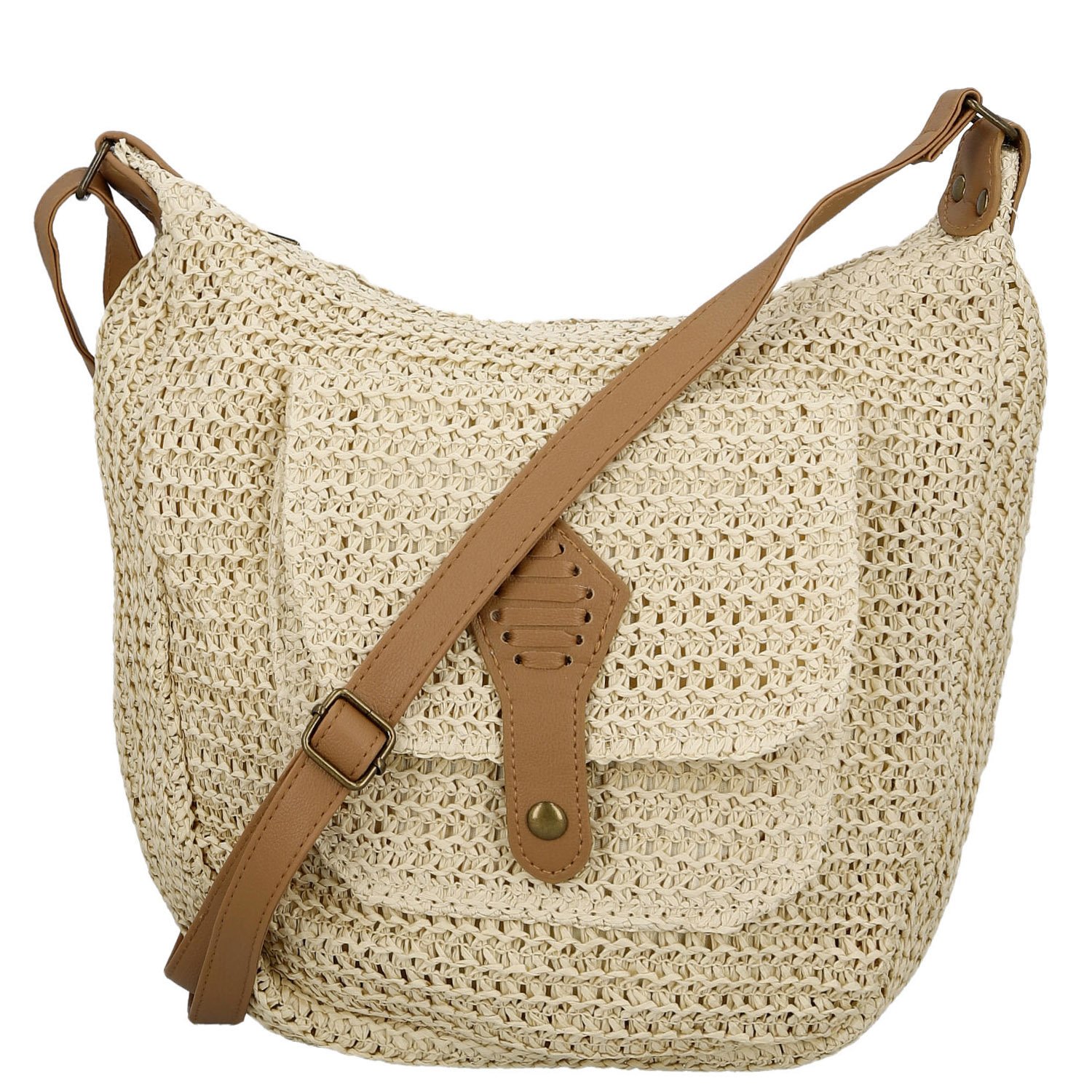 Dámská crossbody kabelka krémová - Firenze Lexia