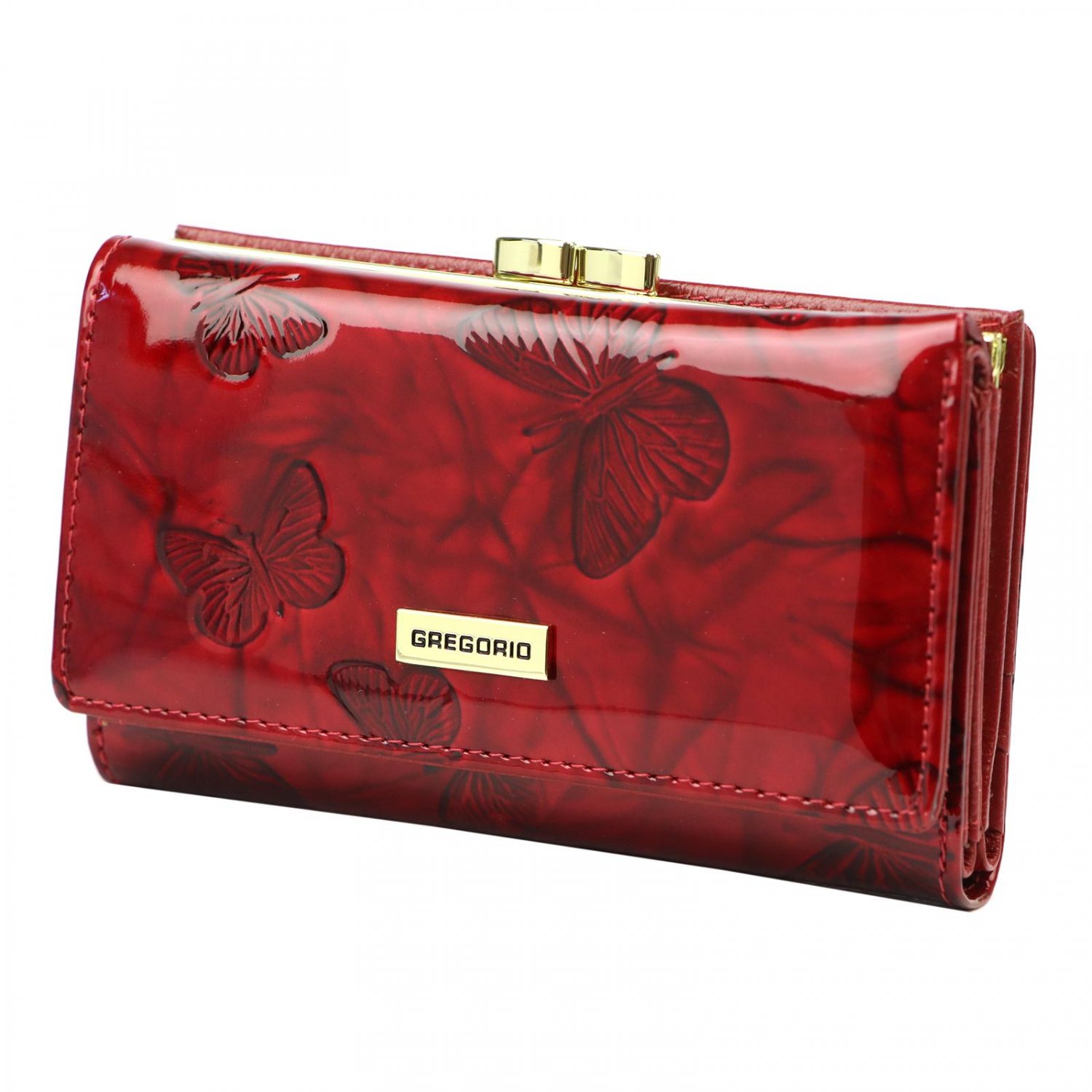 Dámská kožená peněženka červená - Gregorio Amala