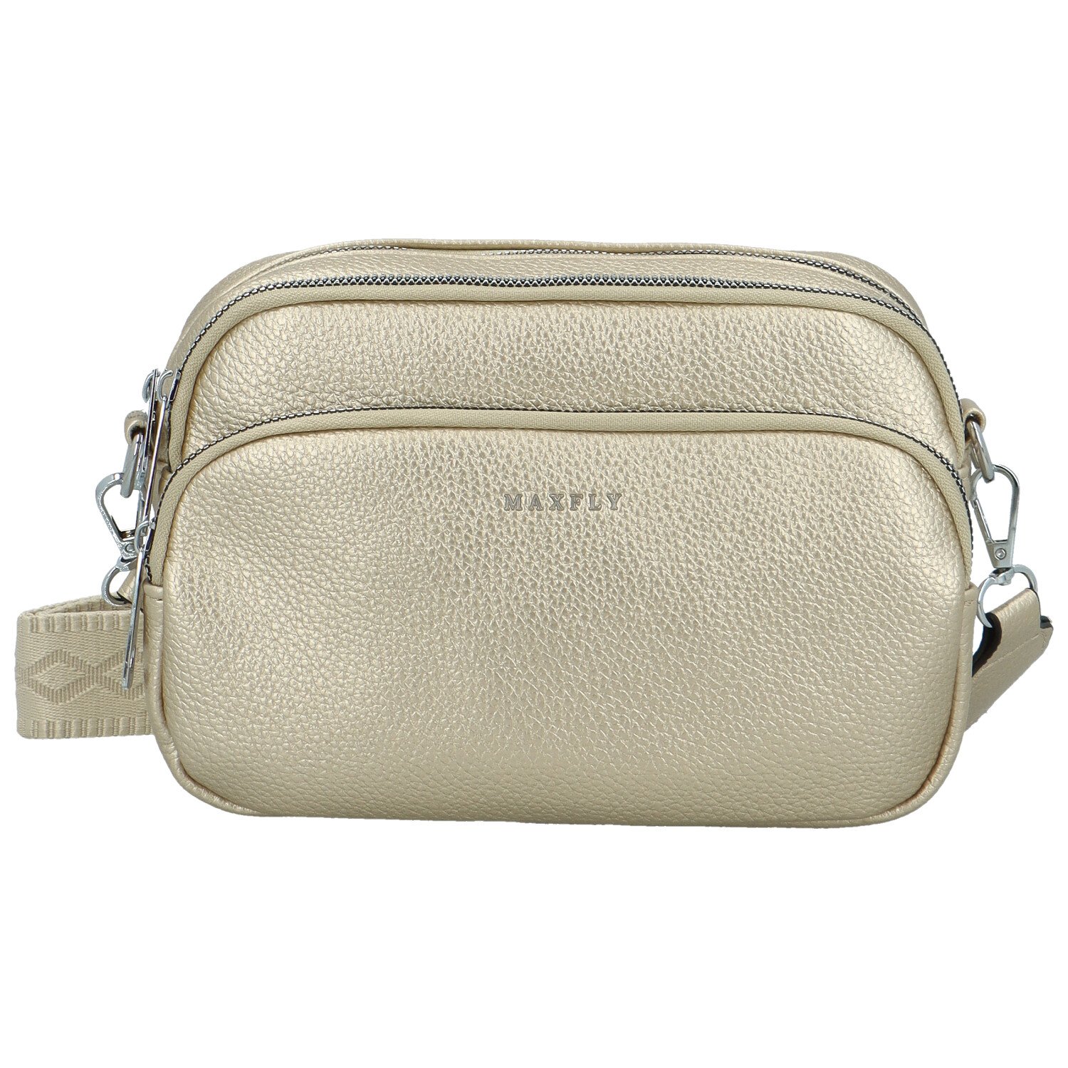 Dámská crossbody kabelka zlatá - MaxFly Saskia