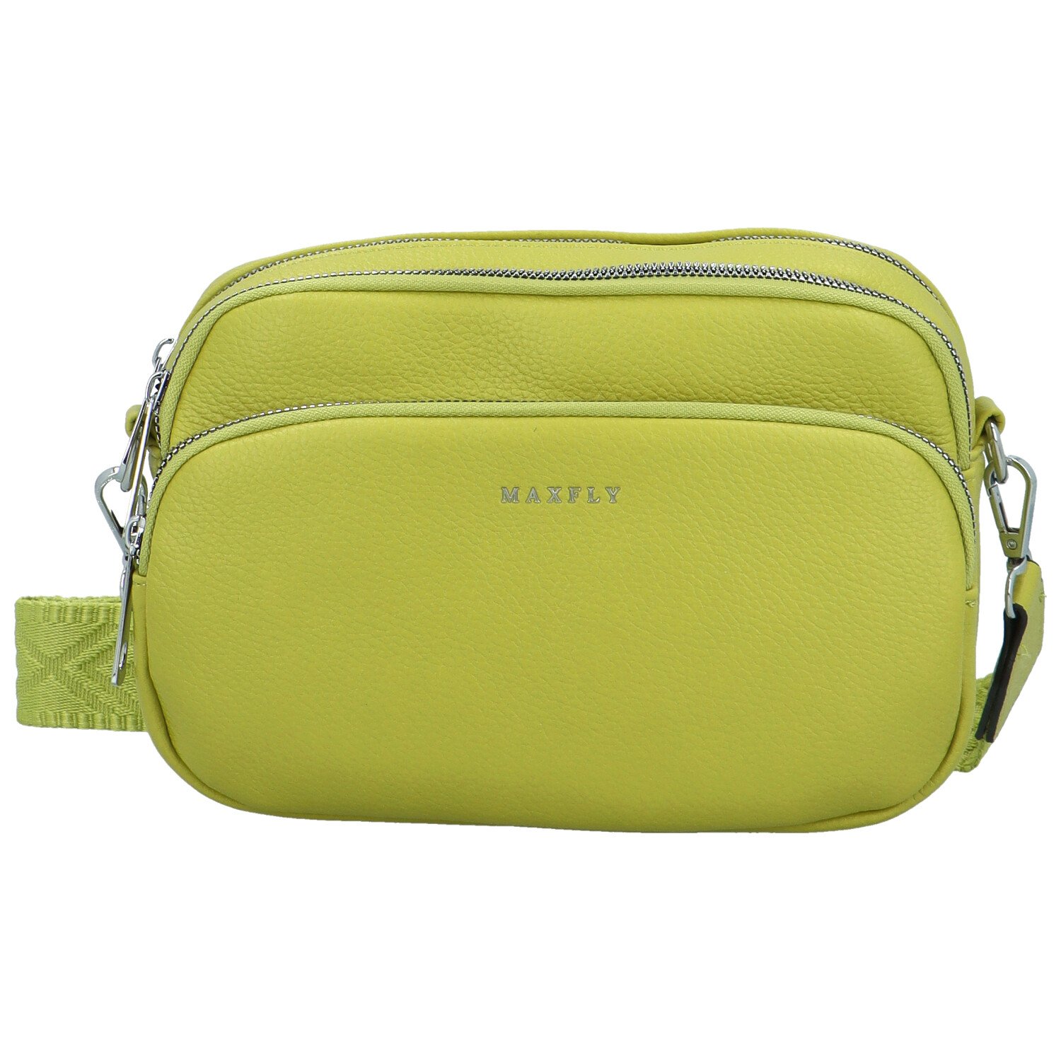 Dámská crossbody kabelka žlutozelená - MaxFly Saskia