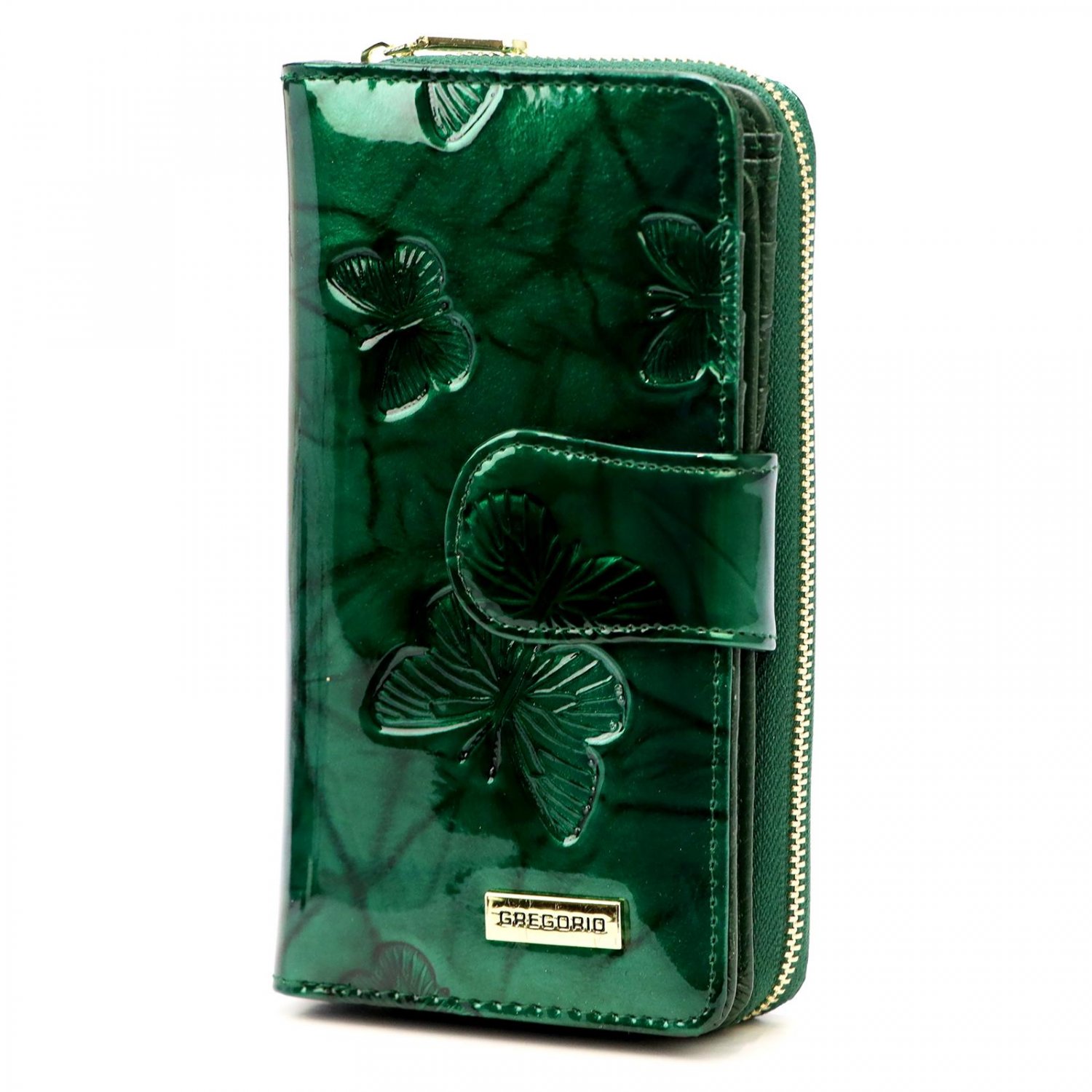 Dámská kožená peněženka zelená - Gregorio Angi