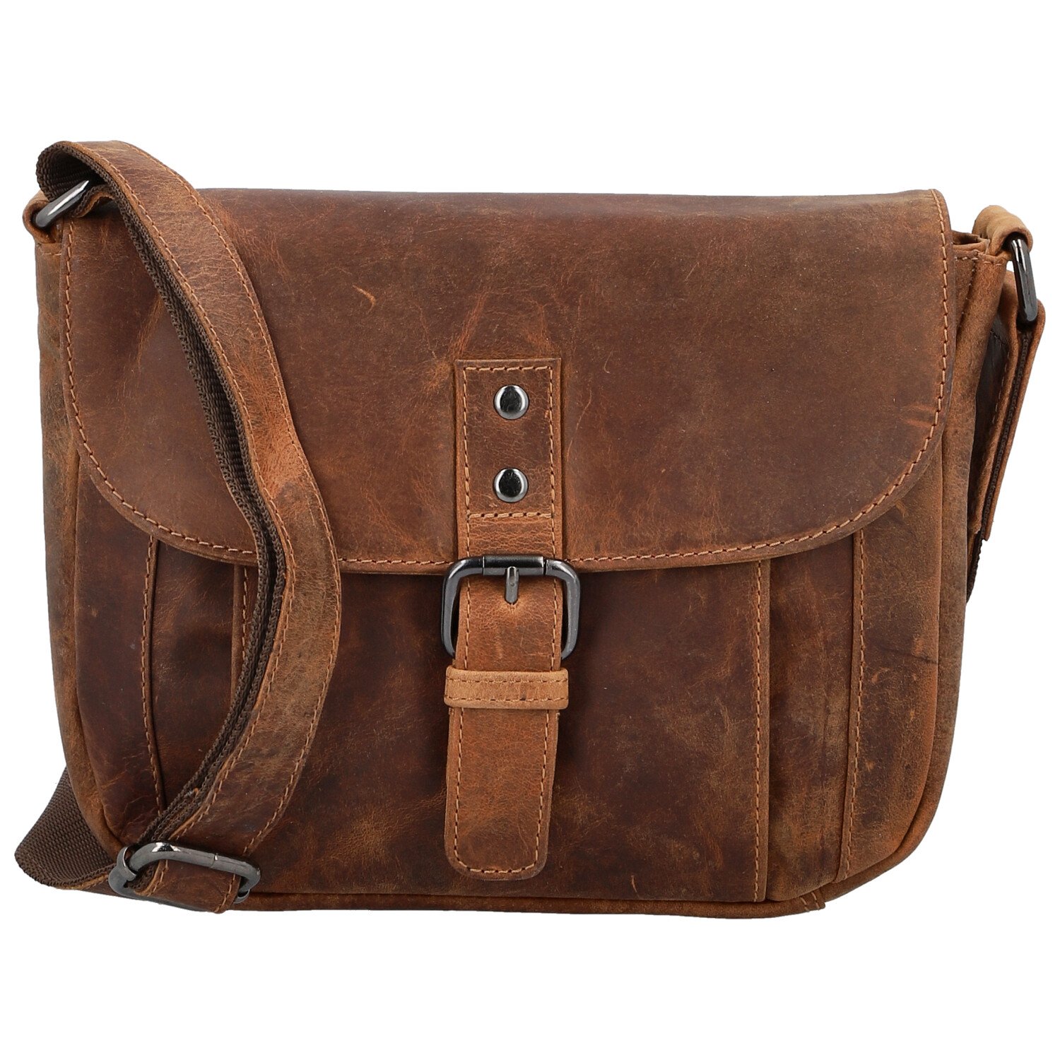 Dámská kožená kabelka camel - Greenwood Beccy