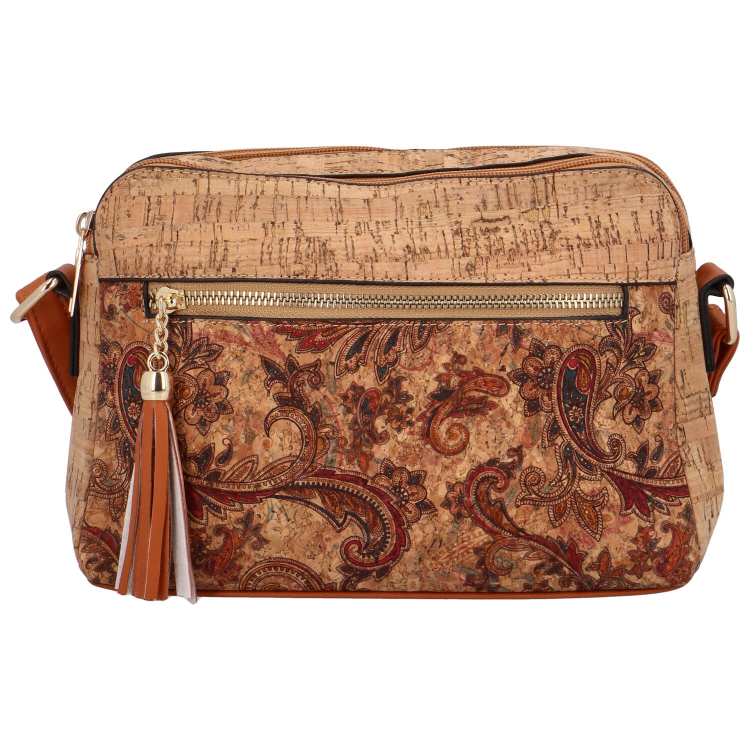 Dámská crossbody kabelka světle hnědá - Firenze Lolika