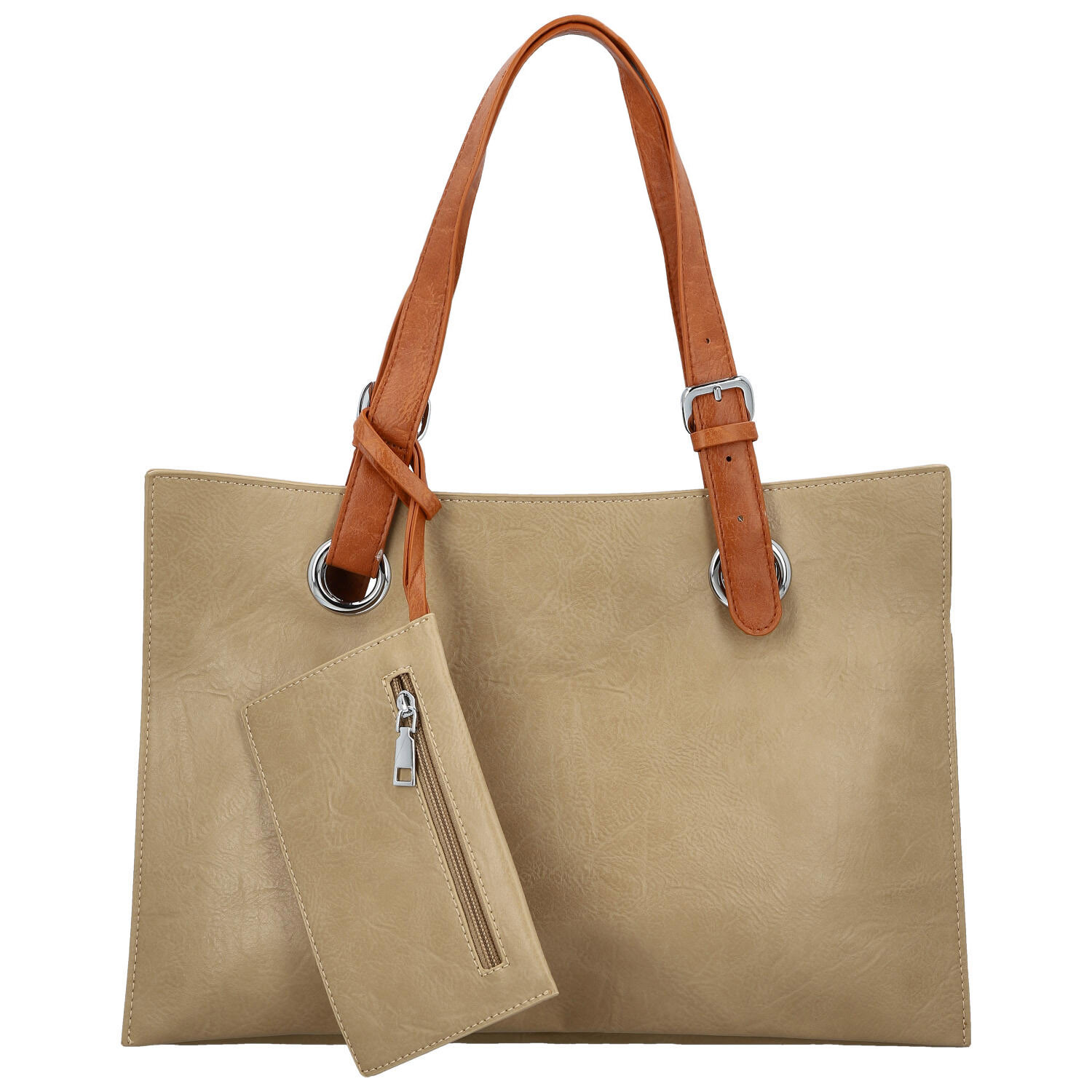 Dámská kabelka přes rameno tmavě béžová - Firenze Melisa