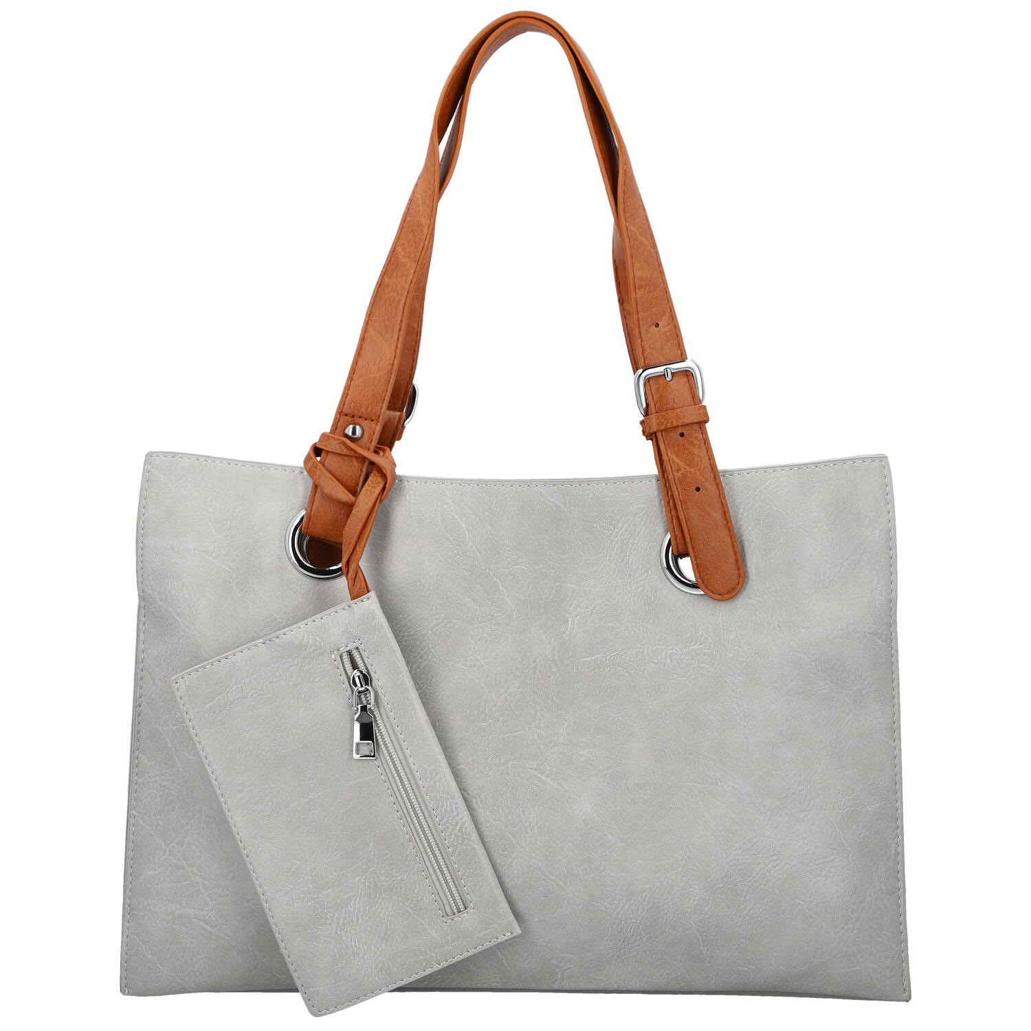 Dámská kabelka přes rameno světle šedá - Firenze Melisa