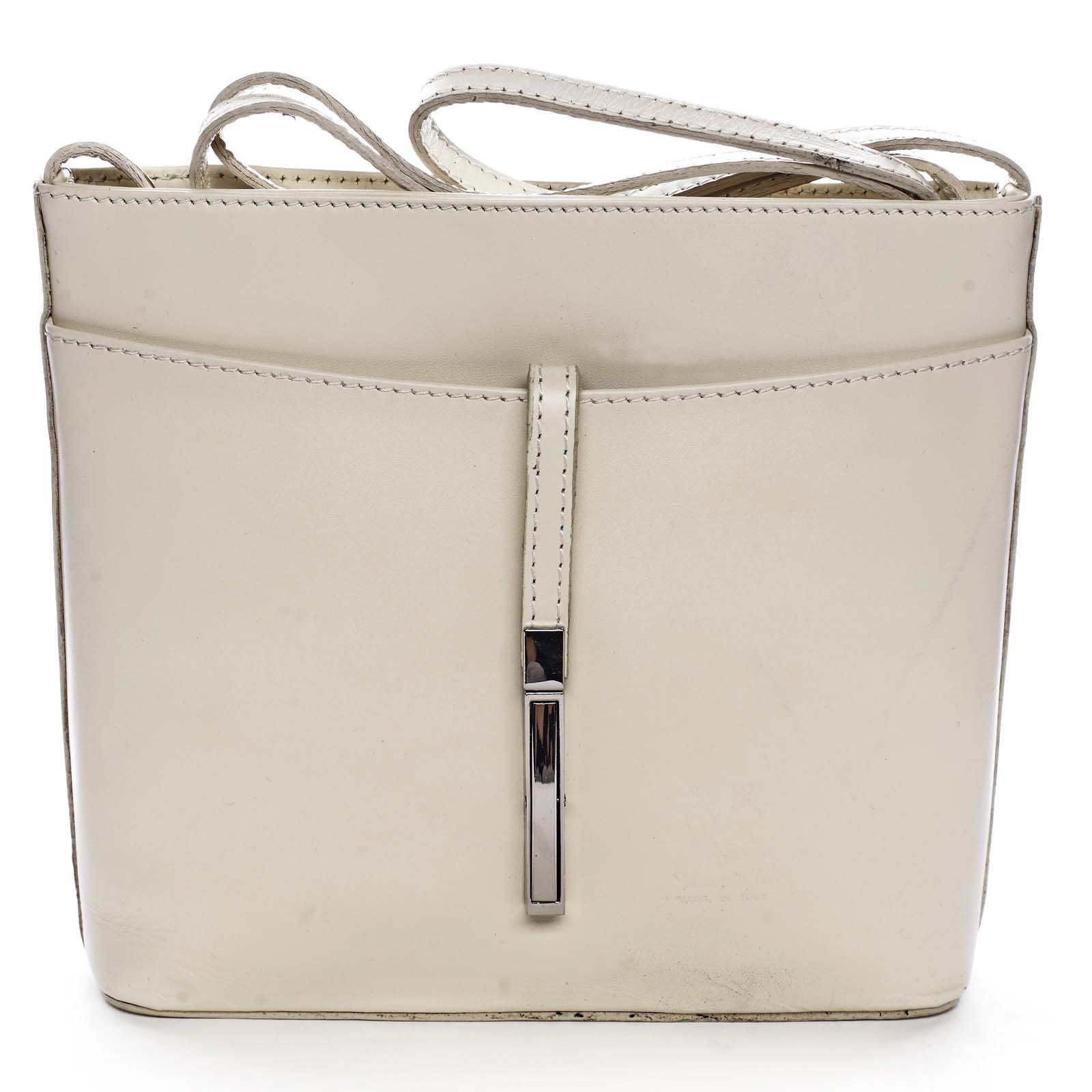 Dámská kožená crossbody kabelka béžová - ItalY Aneta