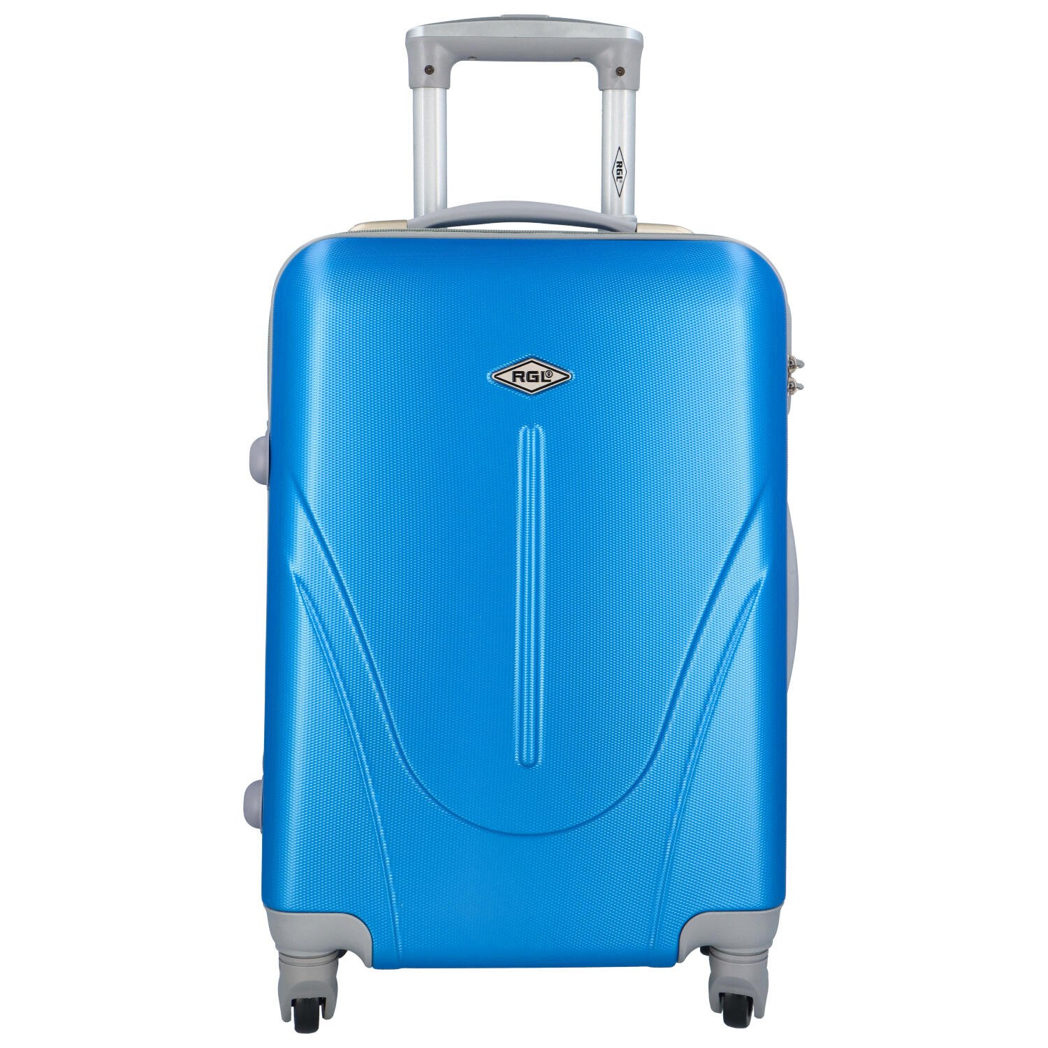 Stylový pevný kufr zářivě modrý - RGL Paolo S