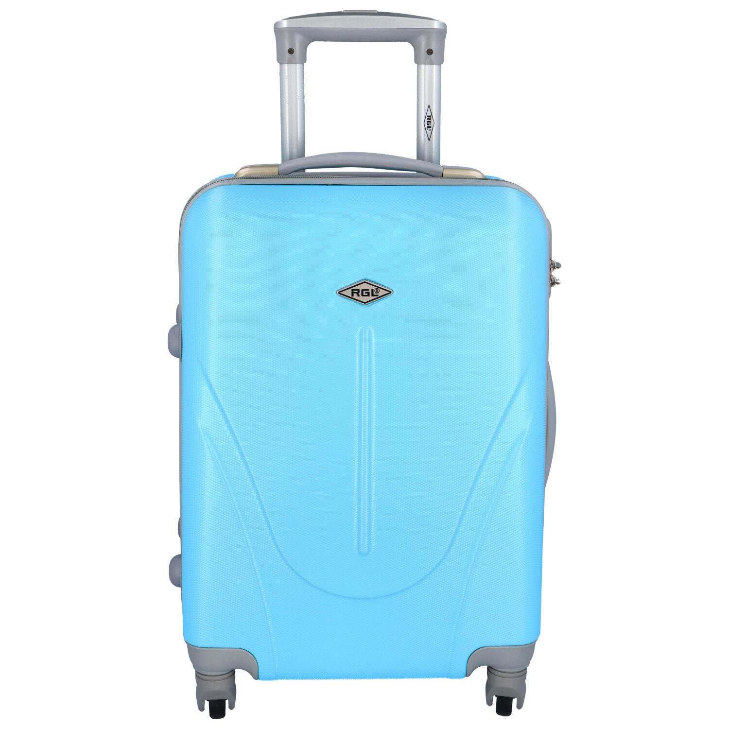 Stylový pevný kufr světle modrý - RGL Paolo S