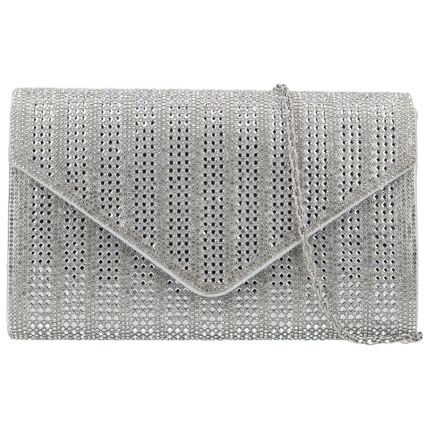 Dámská plesová kabelka stříbrná - Michelle Moon Diliara
