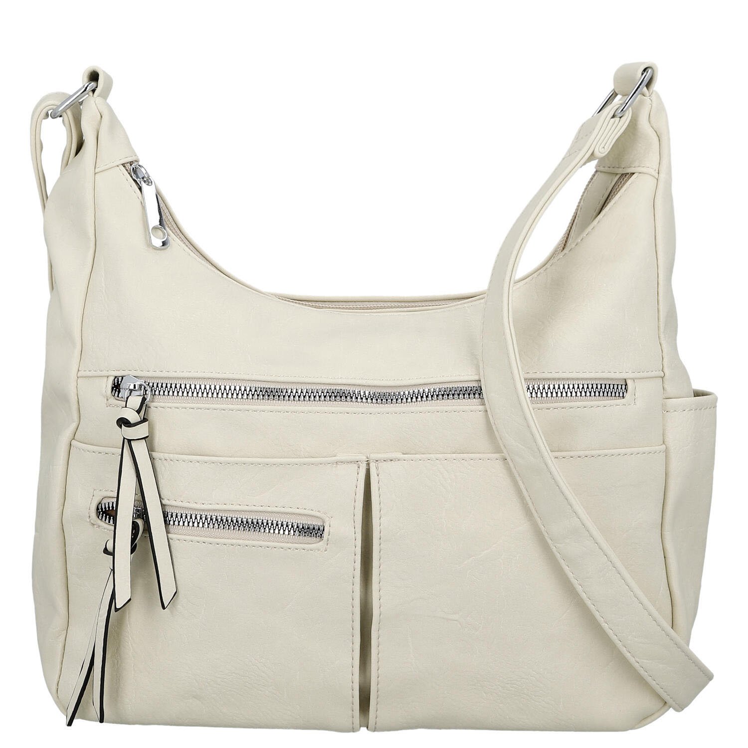 Dámská crossbody kabelka krémová - Firenze Kaisa