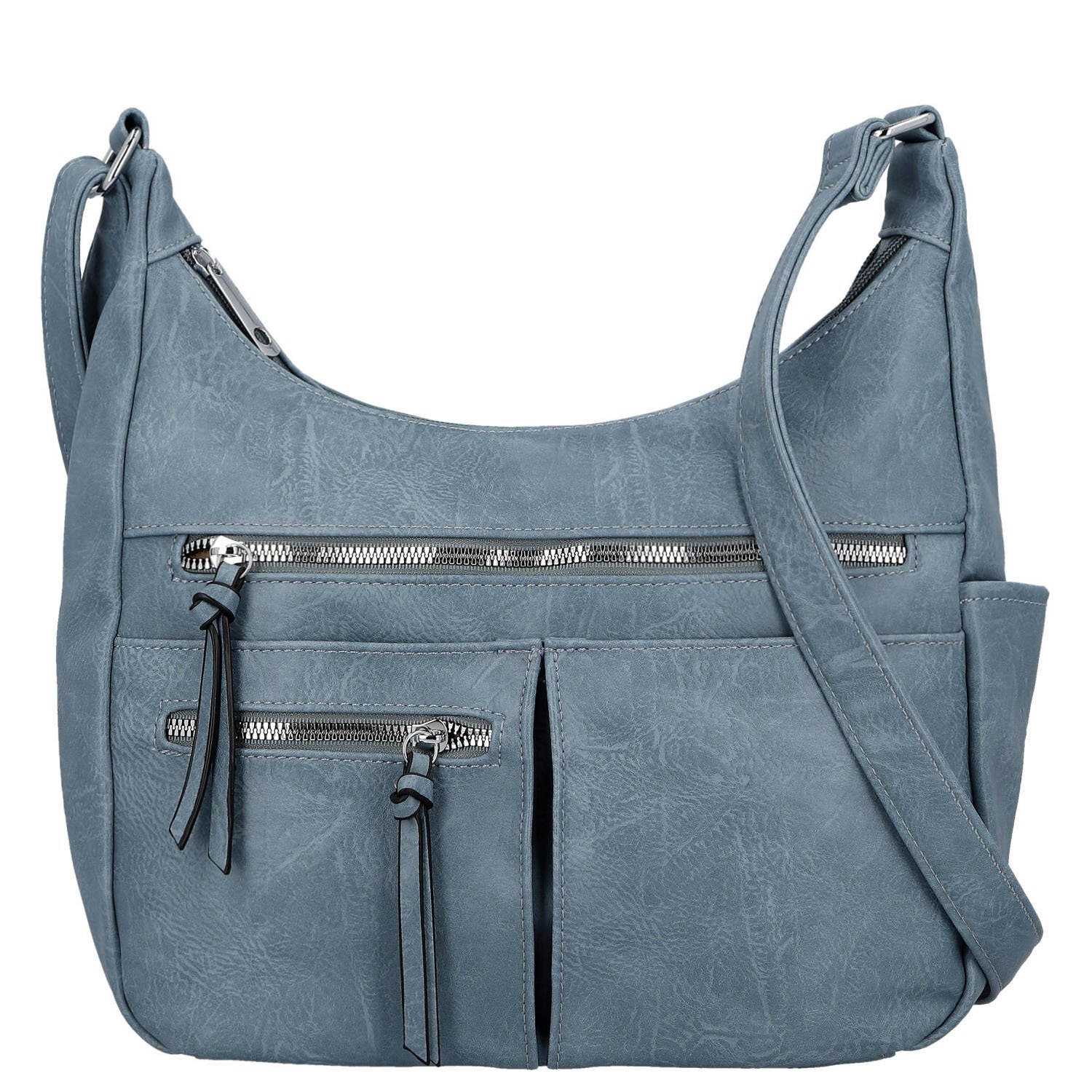 Dámská crossbody kabelka džínově modrá - Firenze Kaisa