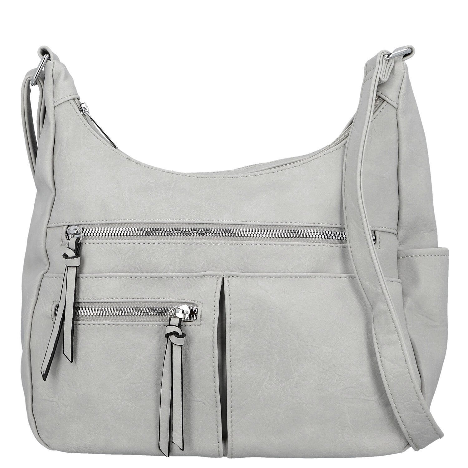 Dámská crossbody kabelka šedá - Firenze Kaisa