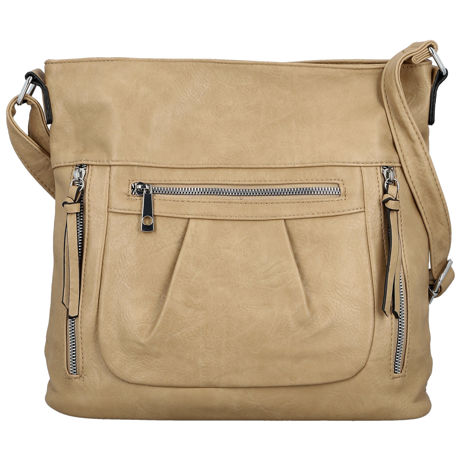 Dámská crossbody kabelka béžová - Firenze Angelis