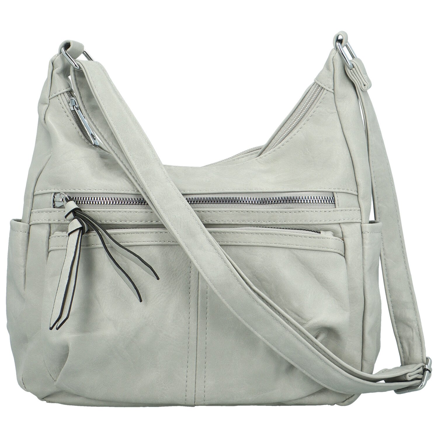 Dámská crossbody kabelka šedá - Firenze Fresia