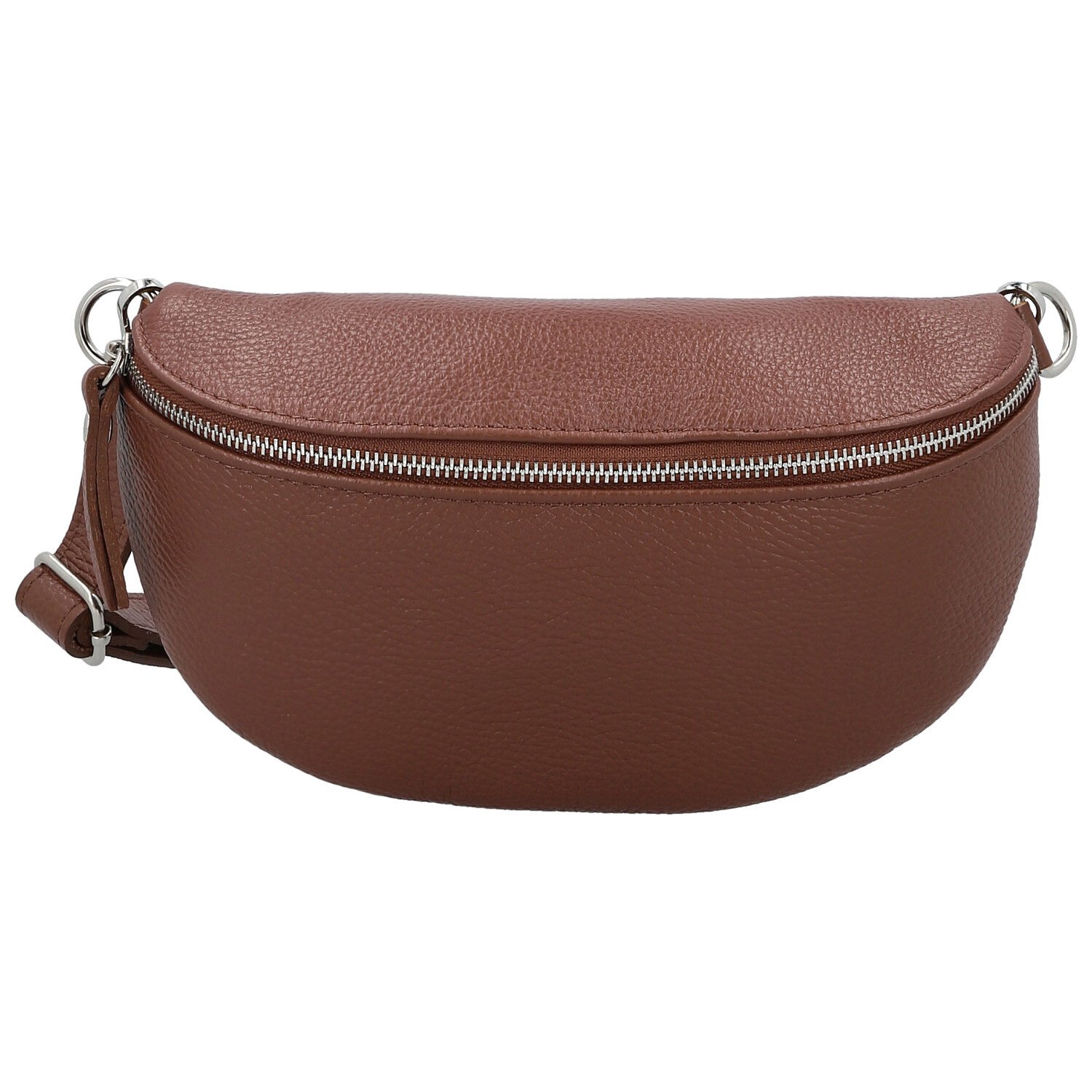 Dámská kožená ledvinka hnědá - Delami Vera Pelle Gianni