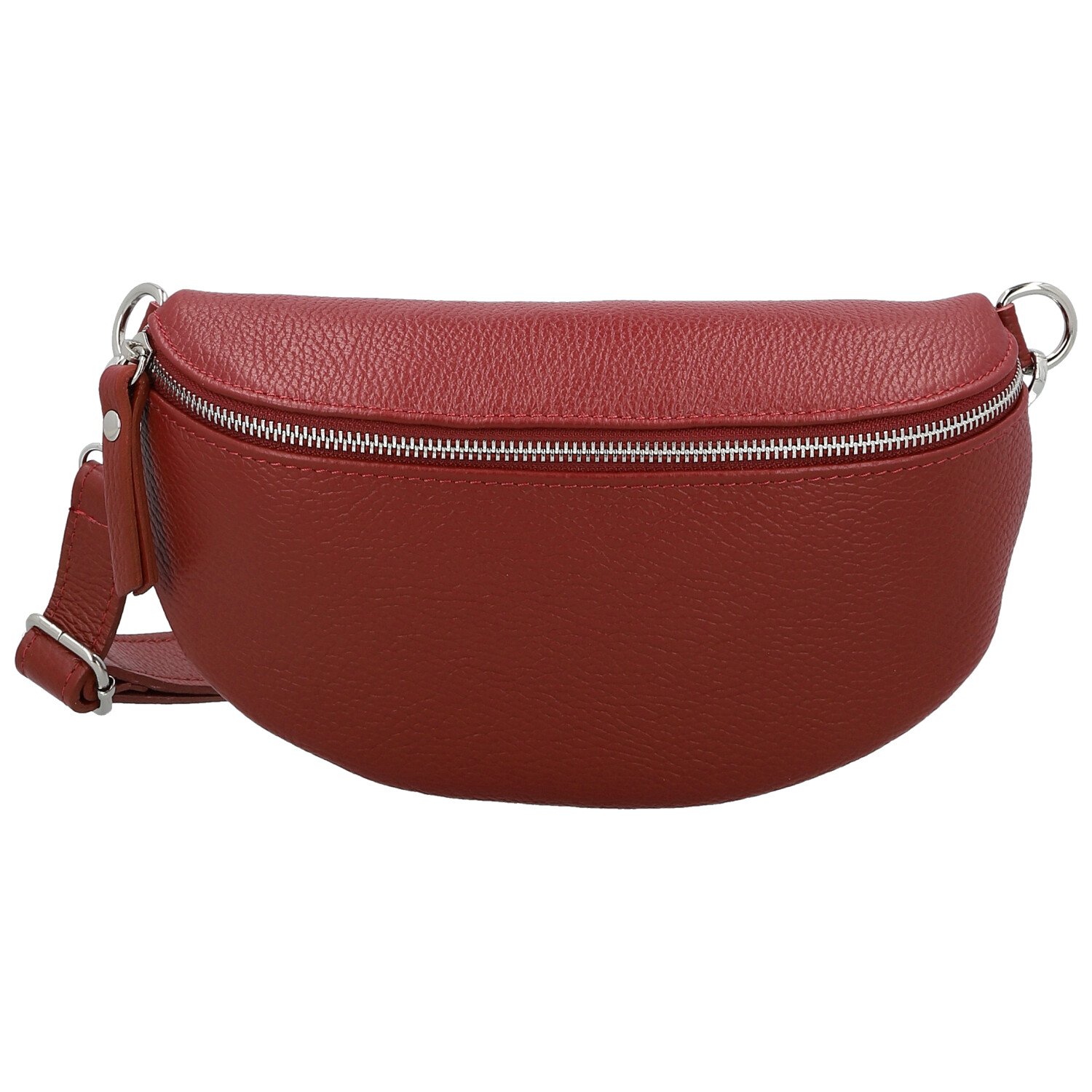 Dámská kožená ledvinka červená - Delami Vera Pelle Gianni