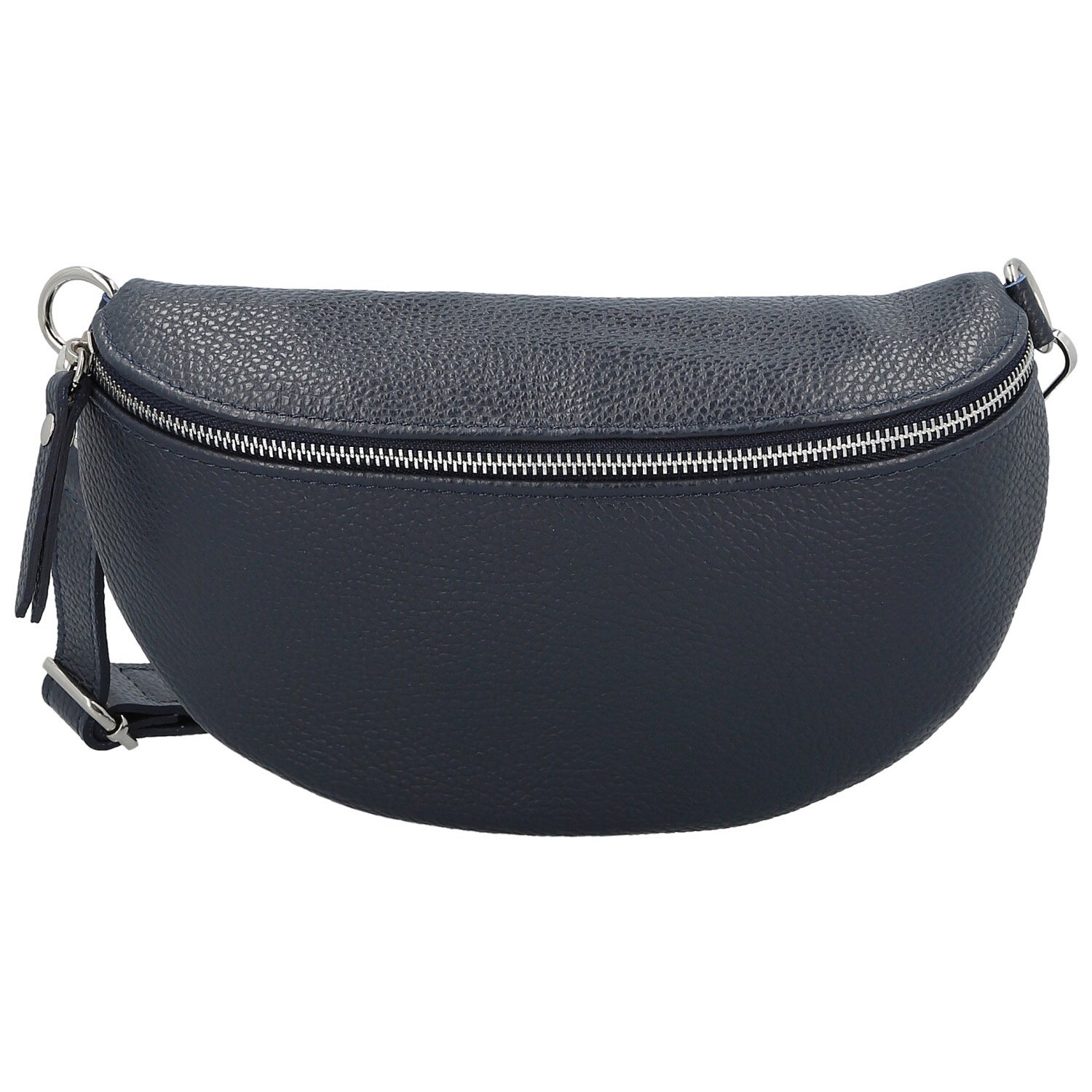 Dámská kožená ledvinka tmavě modrá - Delami Vera Pelle Gianni