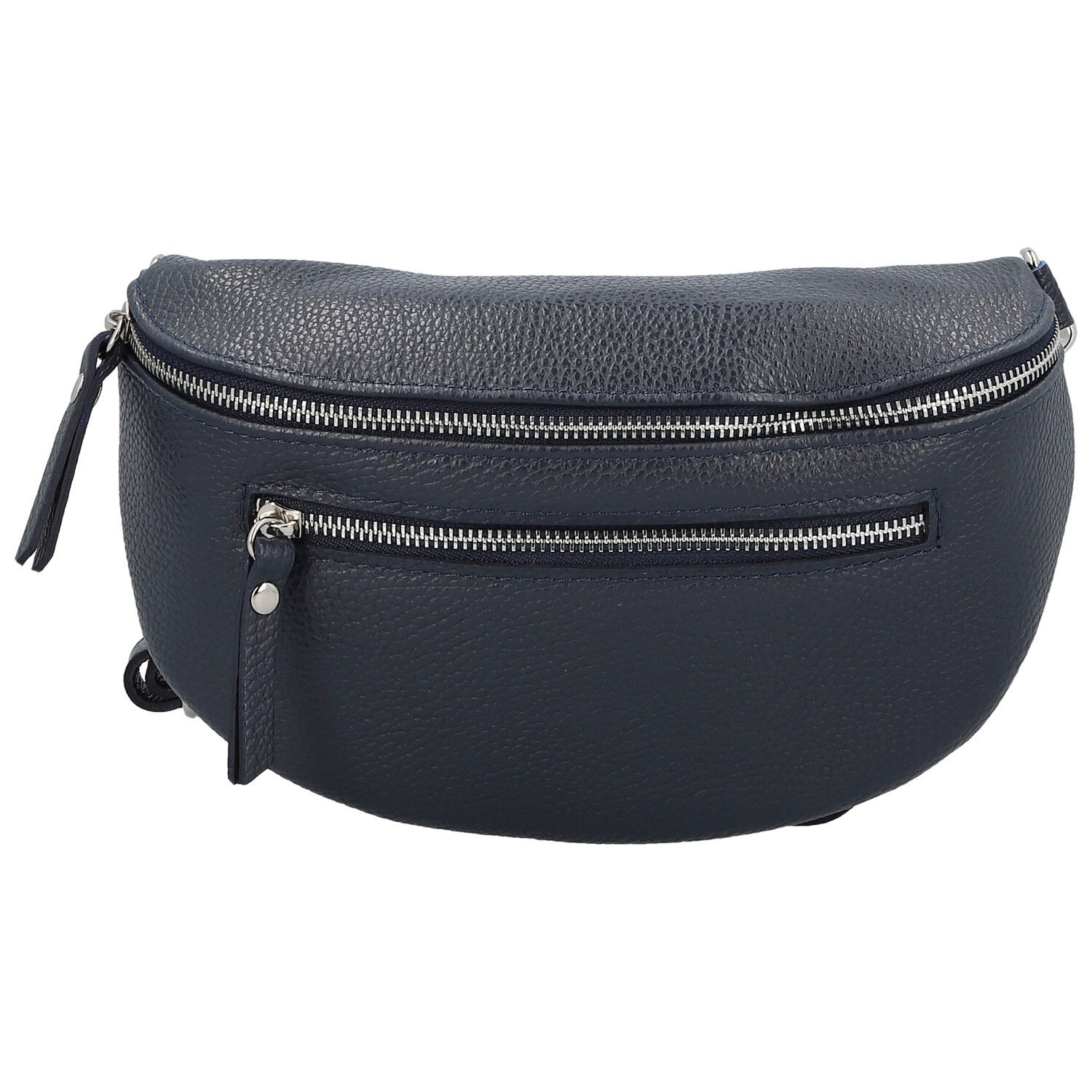 Dámská kožená ledvinka tmavě modrá - Delami Vera Pelle Lila