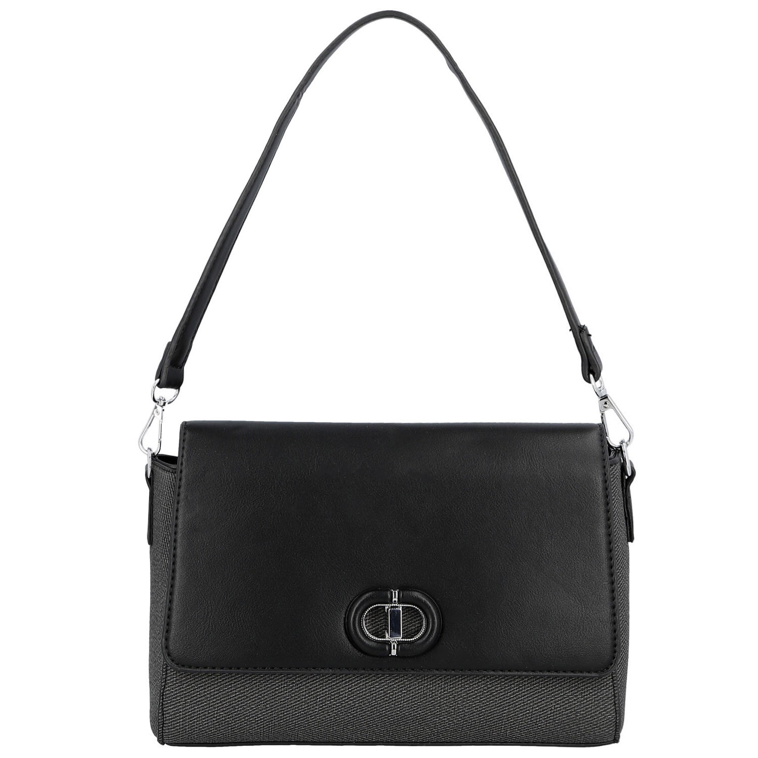 Dámská kabelka na rameno černá - Paolo bags Faraia