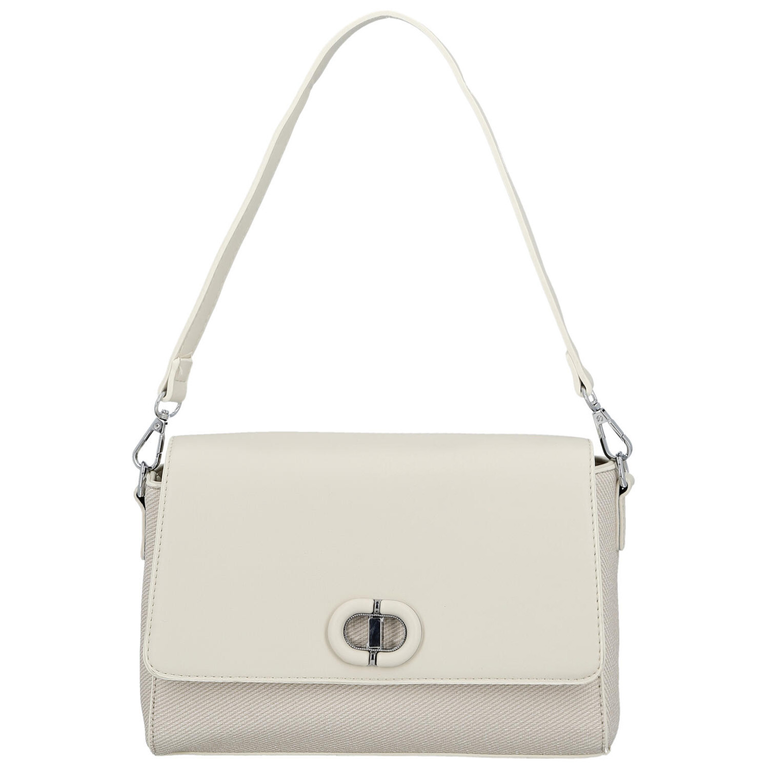 Dámská kabelka na rameno krémová - Paolo bags Faraia