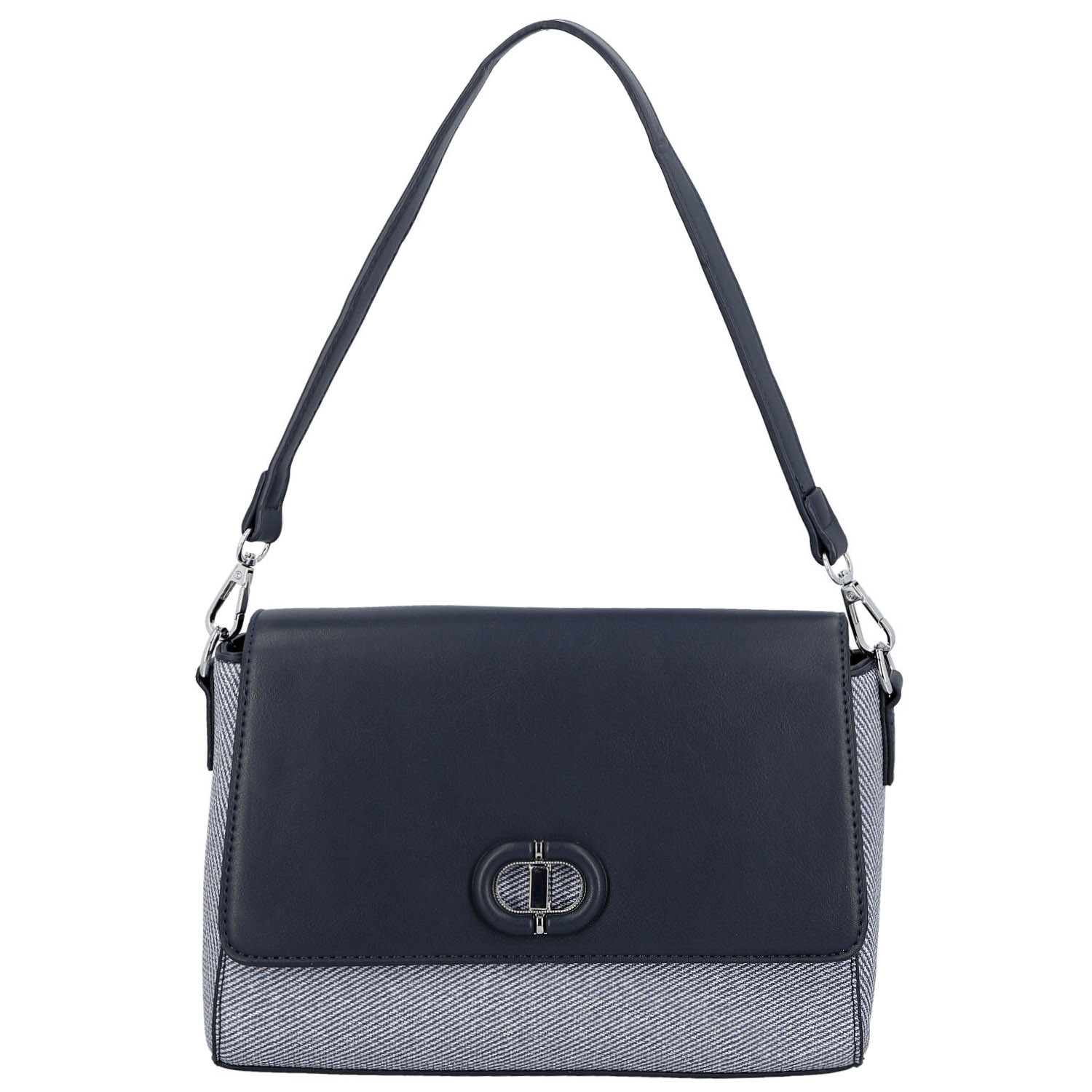 Dámská kabelka na rameno tmavě modrá - Paolo bags Faraia