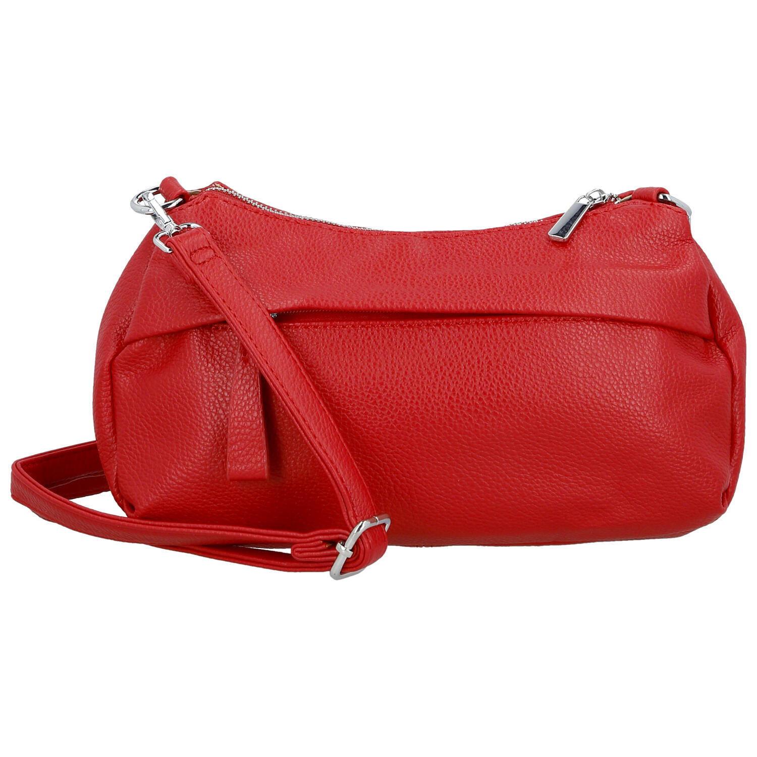 Stylová dámská koženková crossbody kabelka Foppa, červená