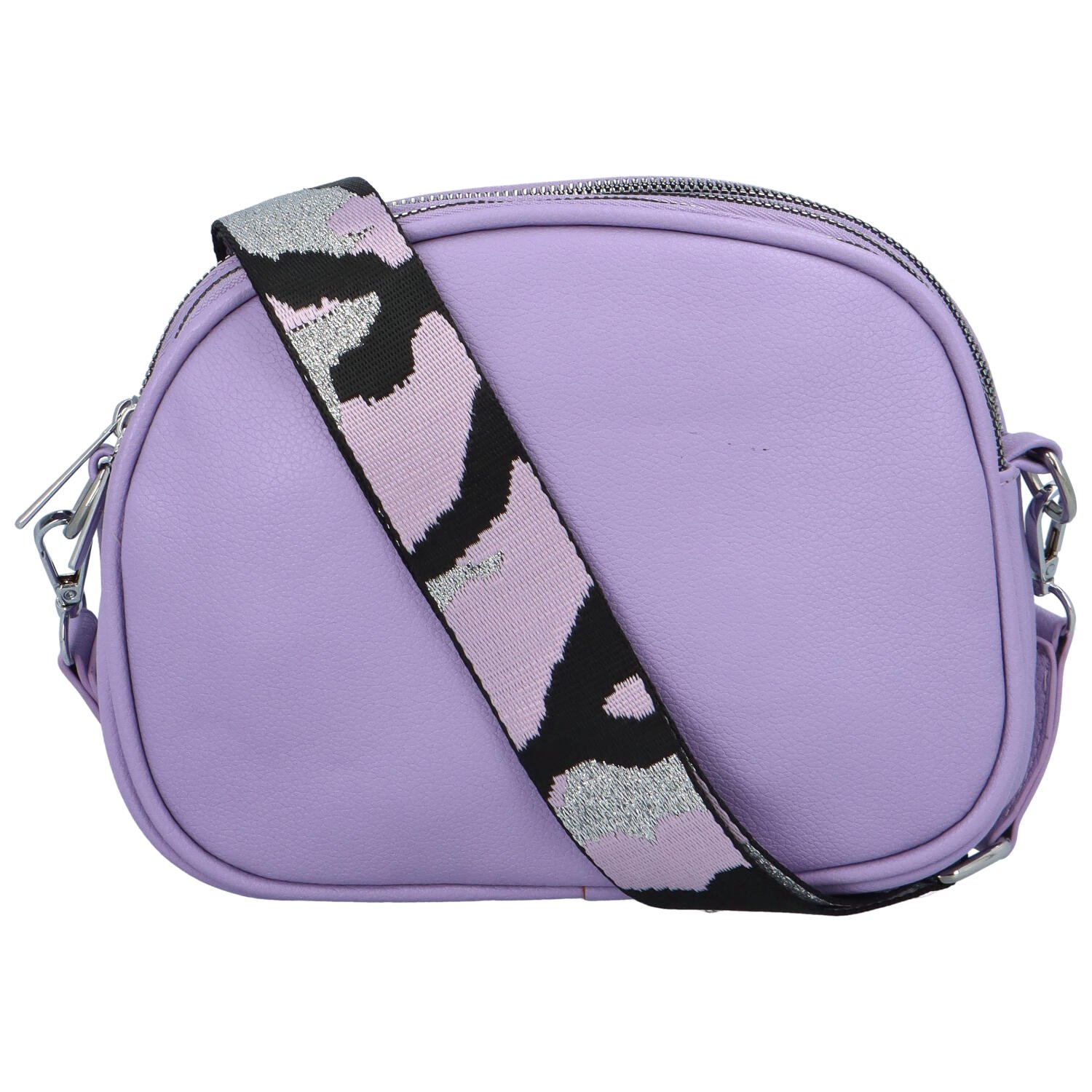 Dámská koženková crossbody světle fialová - Paolo Bags Millie