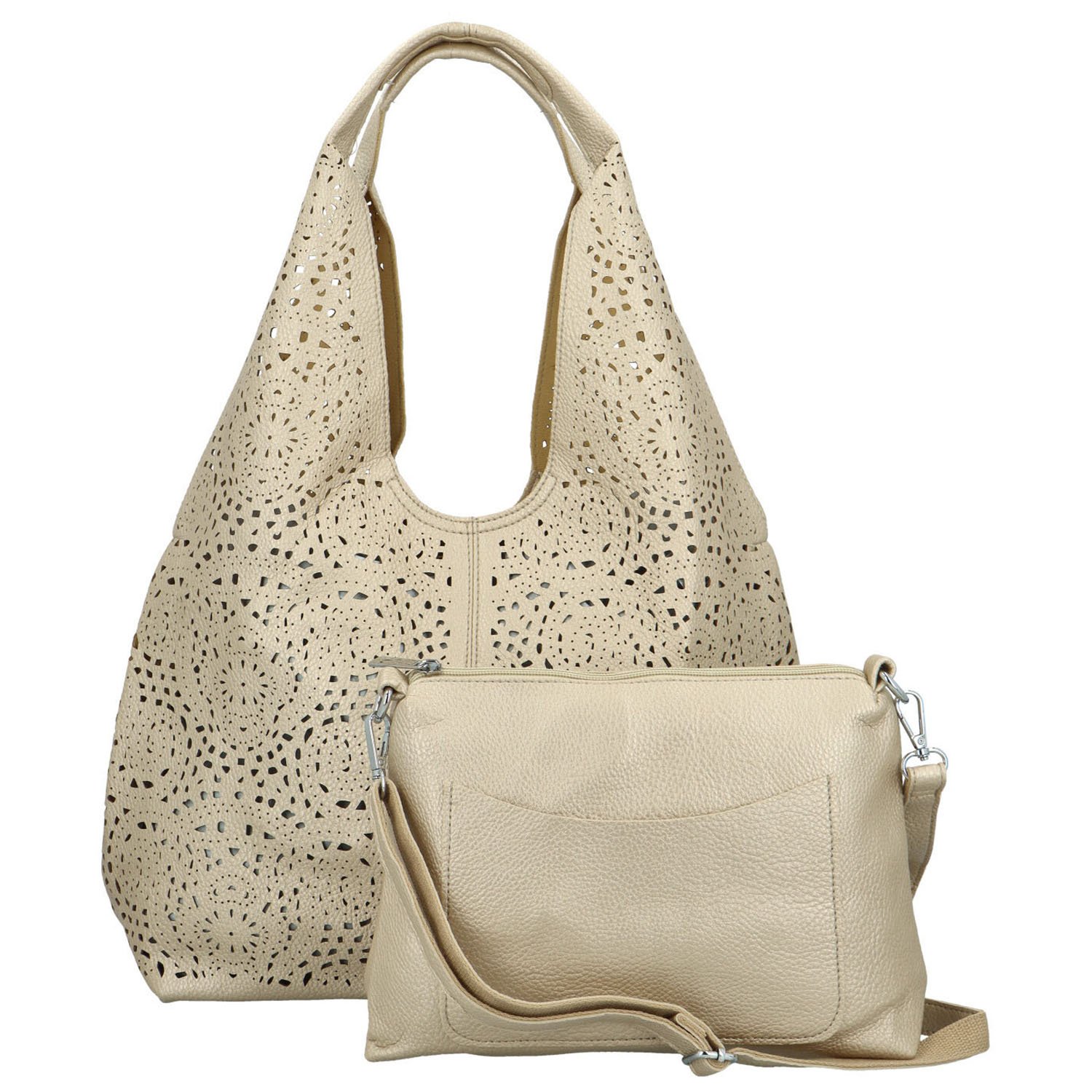 Dámský set kabelek zlatý - Paolo bags Seleuca