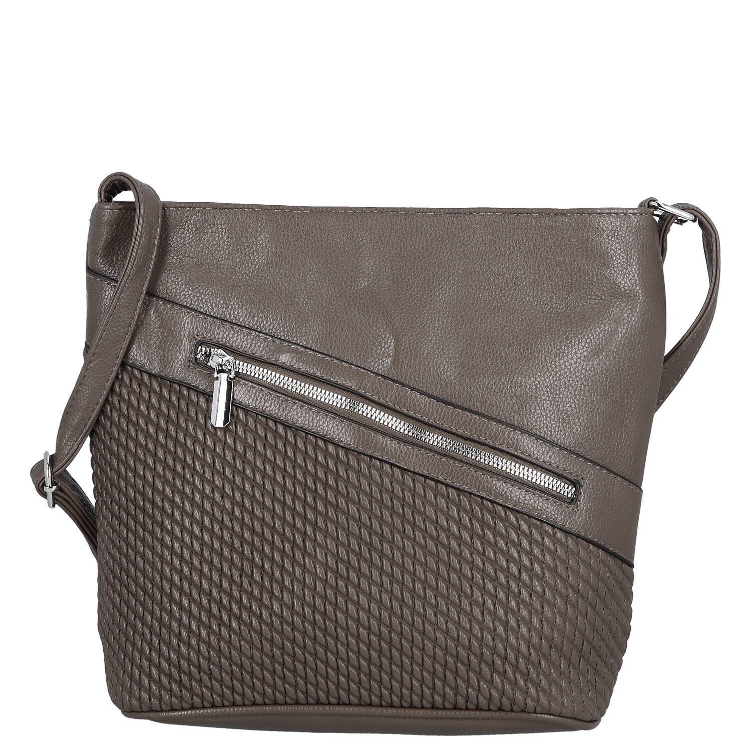 Dámská crossbody kabelka coffee - Firenze Santela