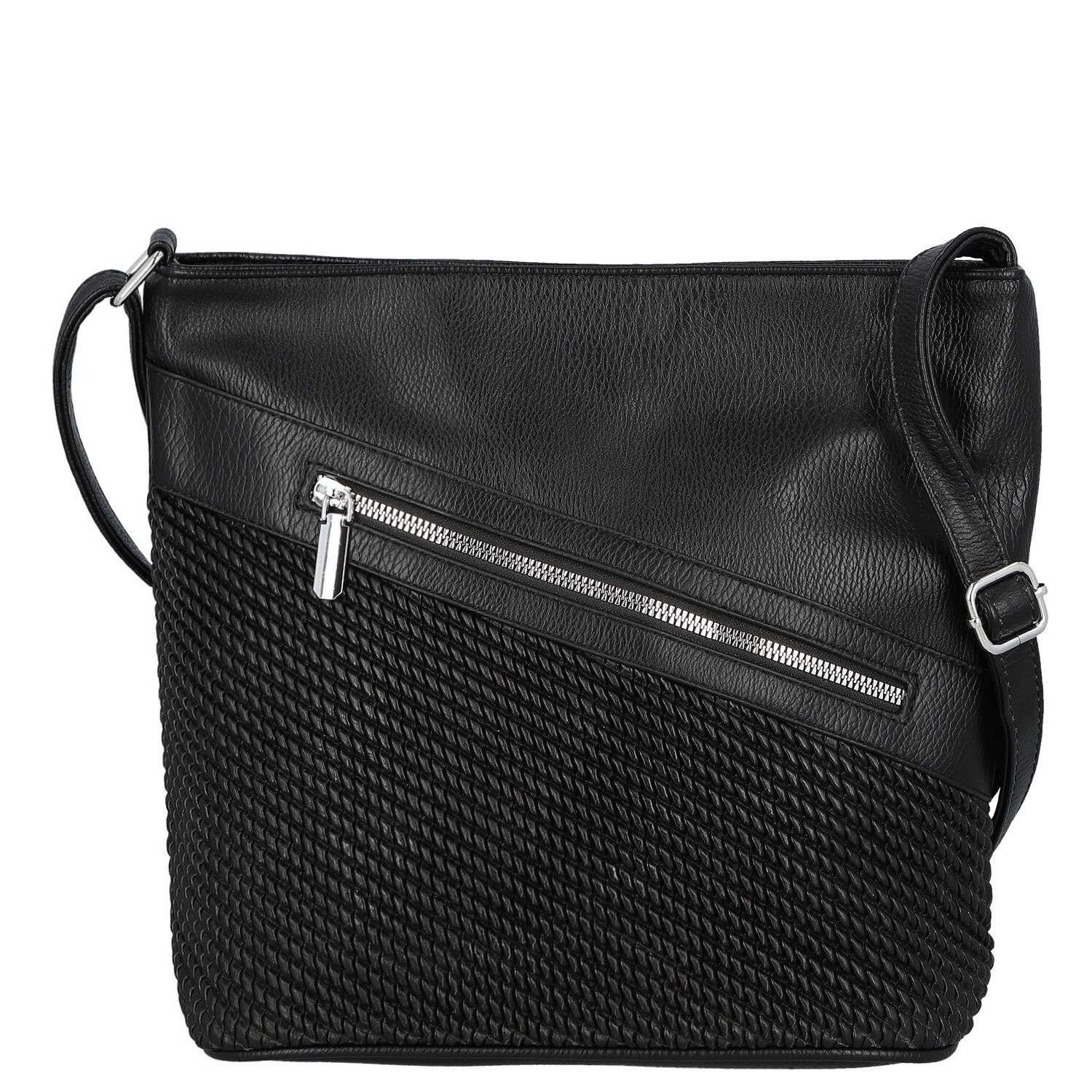 Dámská crossbody kabelka černá - Firenze Santela