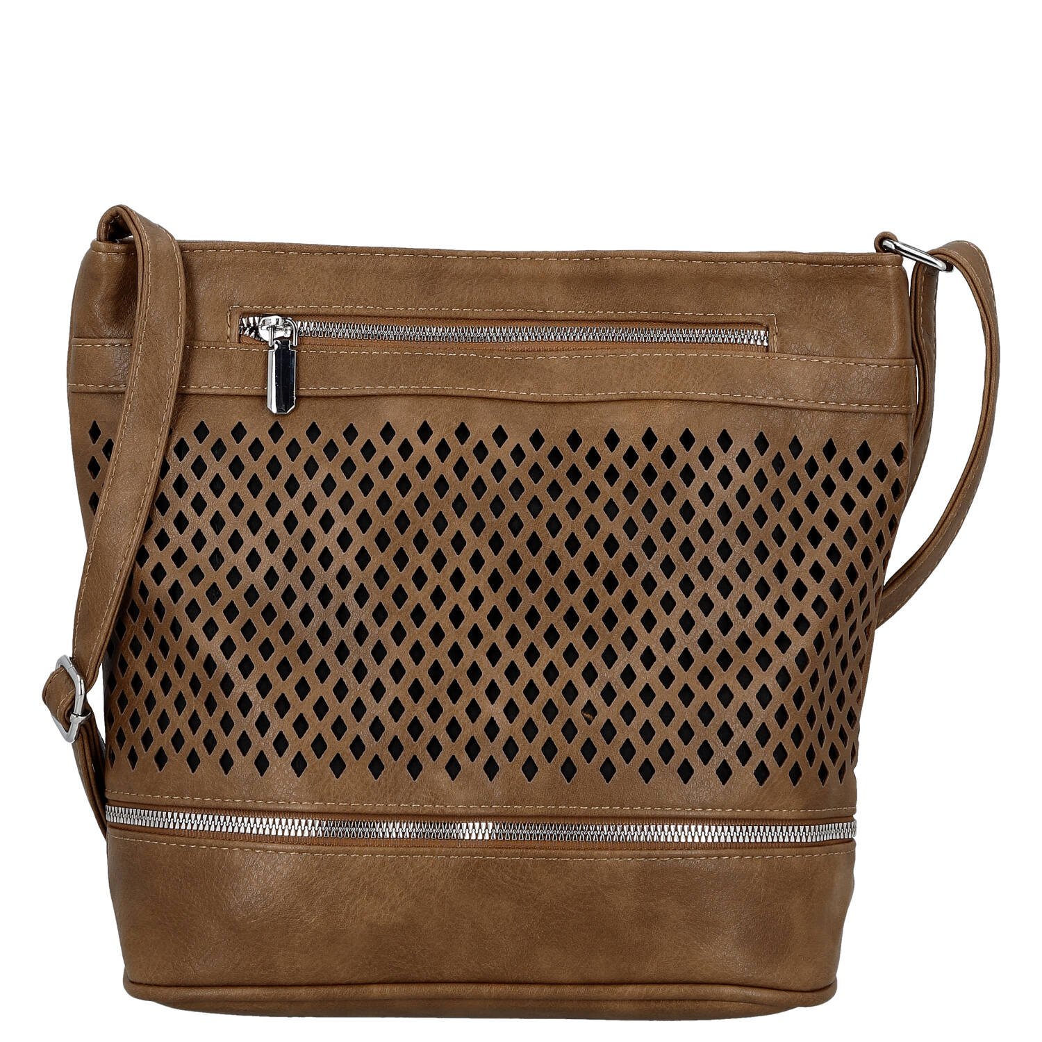 Dámská crossbody kabelka hnědá - Firenze Samia