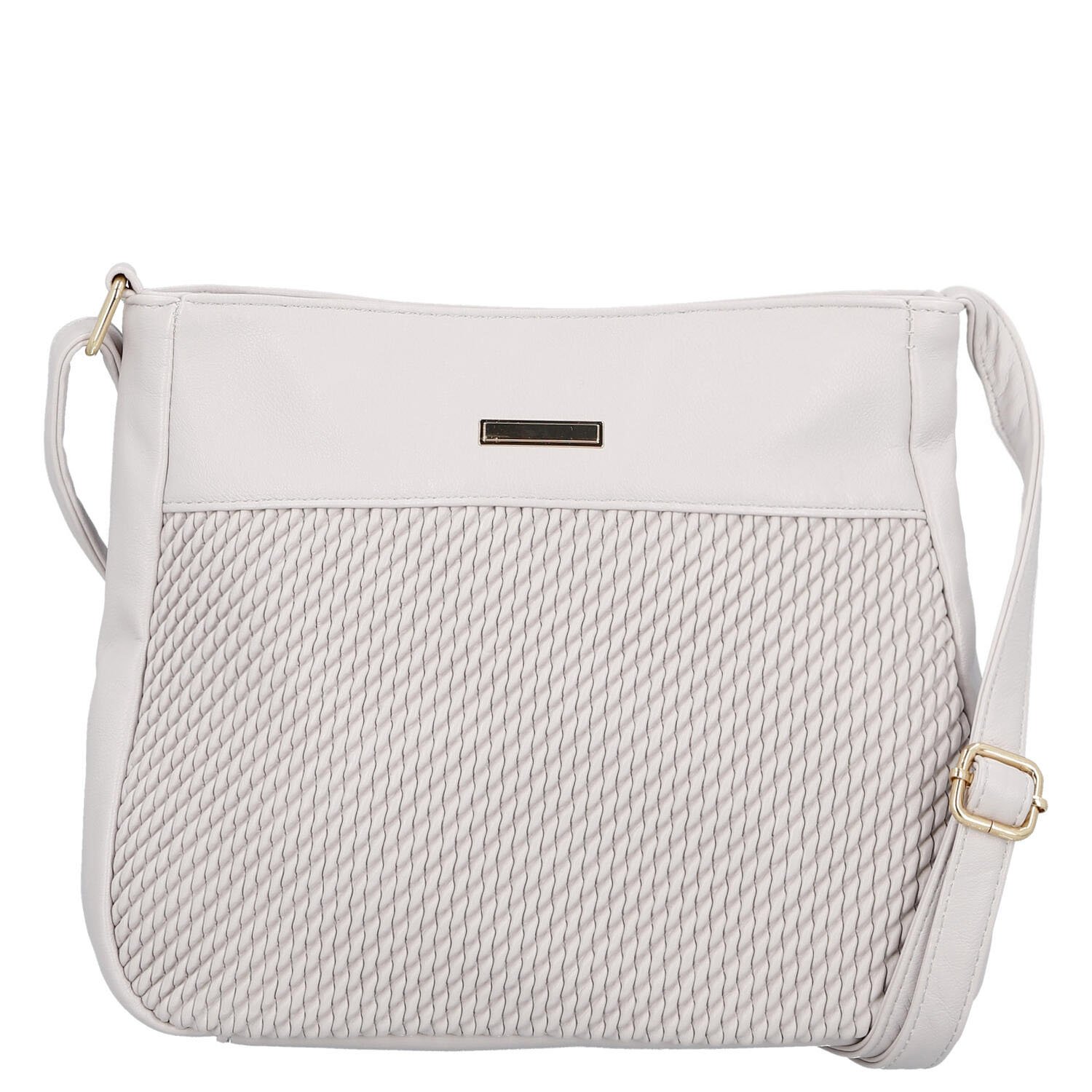 Dámská crossbody kabelka světle šedá - Firenze Mayra