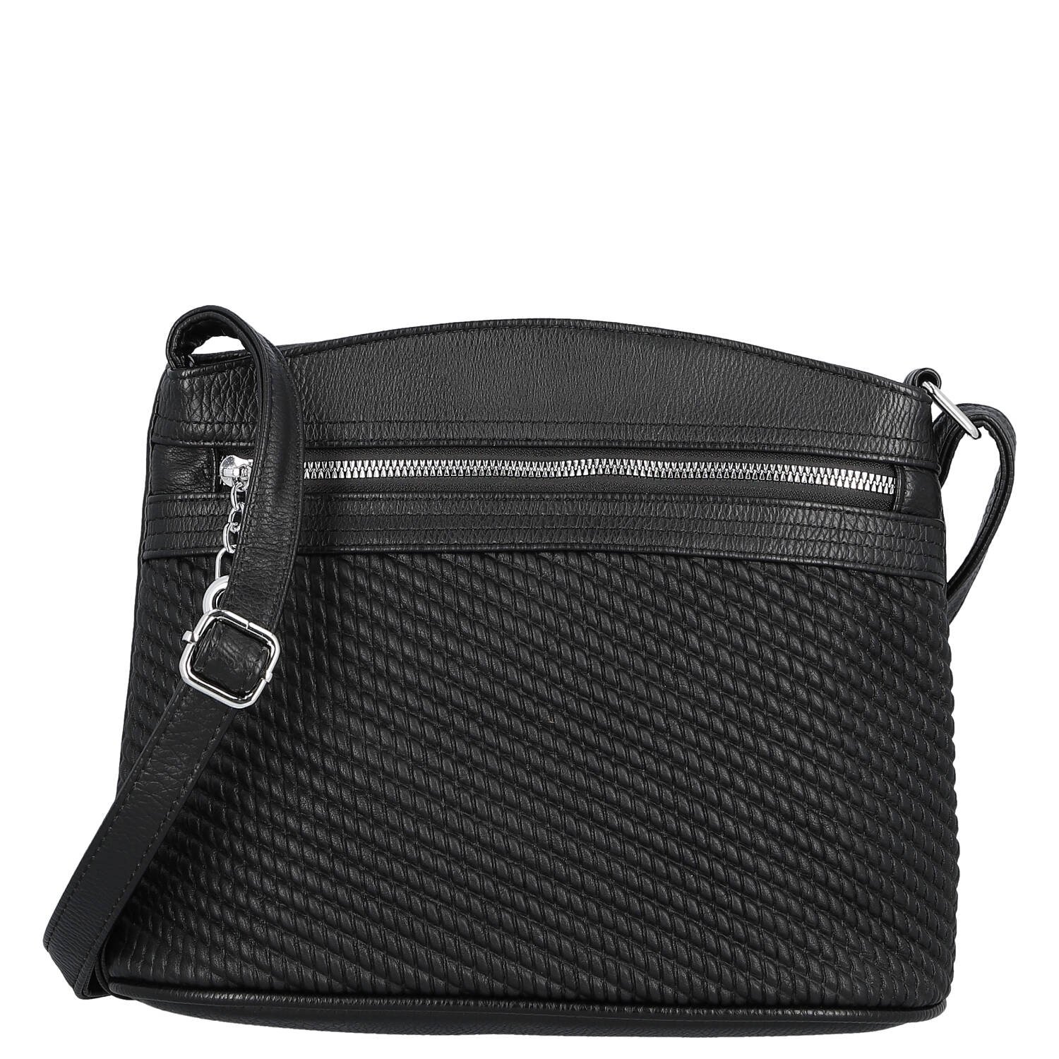 Dámská crossbody kabelka černá - Firenze Kora