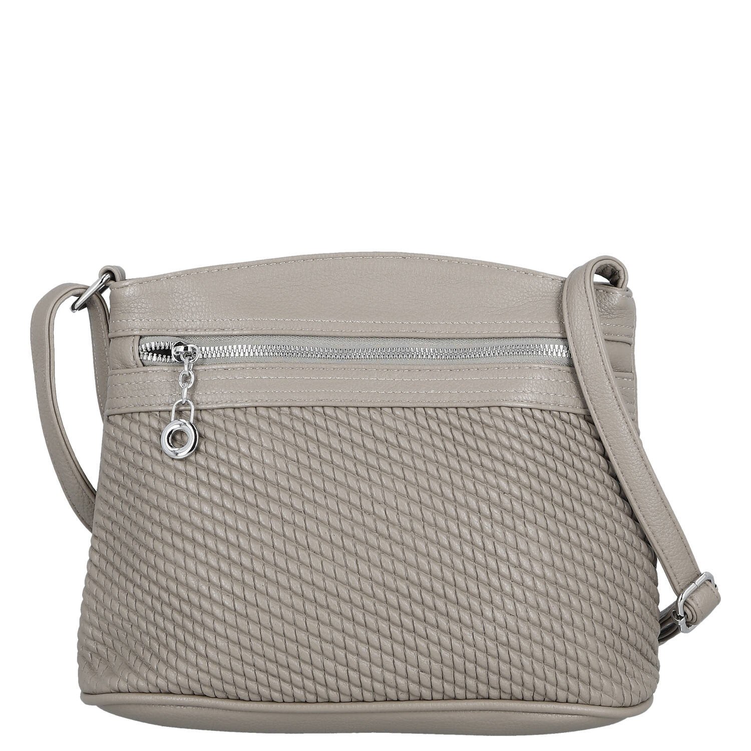 Dámská crossbody kabelka šedá - Firenze Kora