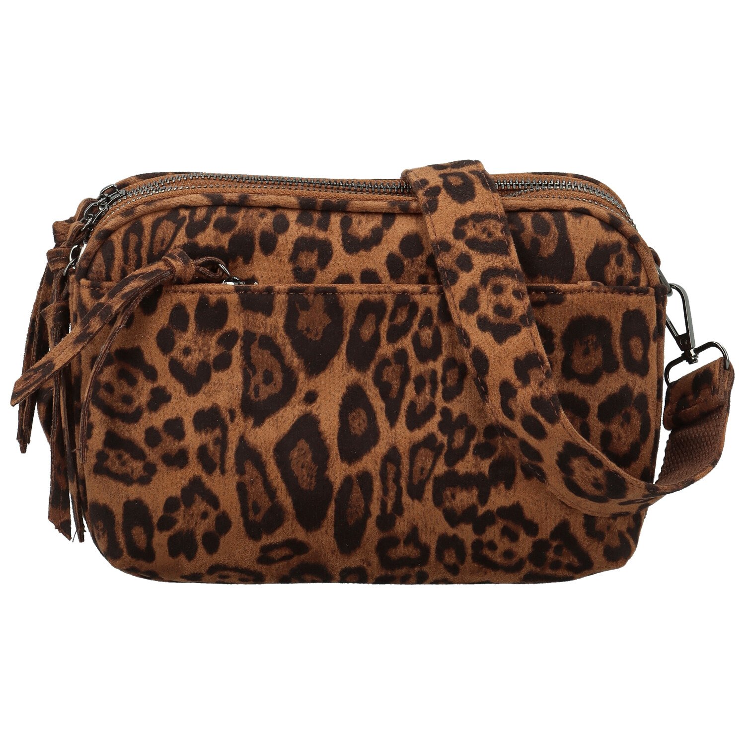 Dámská crossbody kabelka leopard/hnědá - Paolo bags Josefin