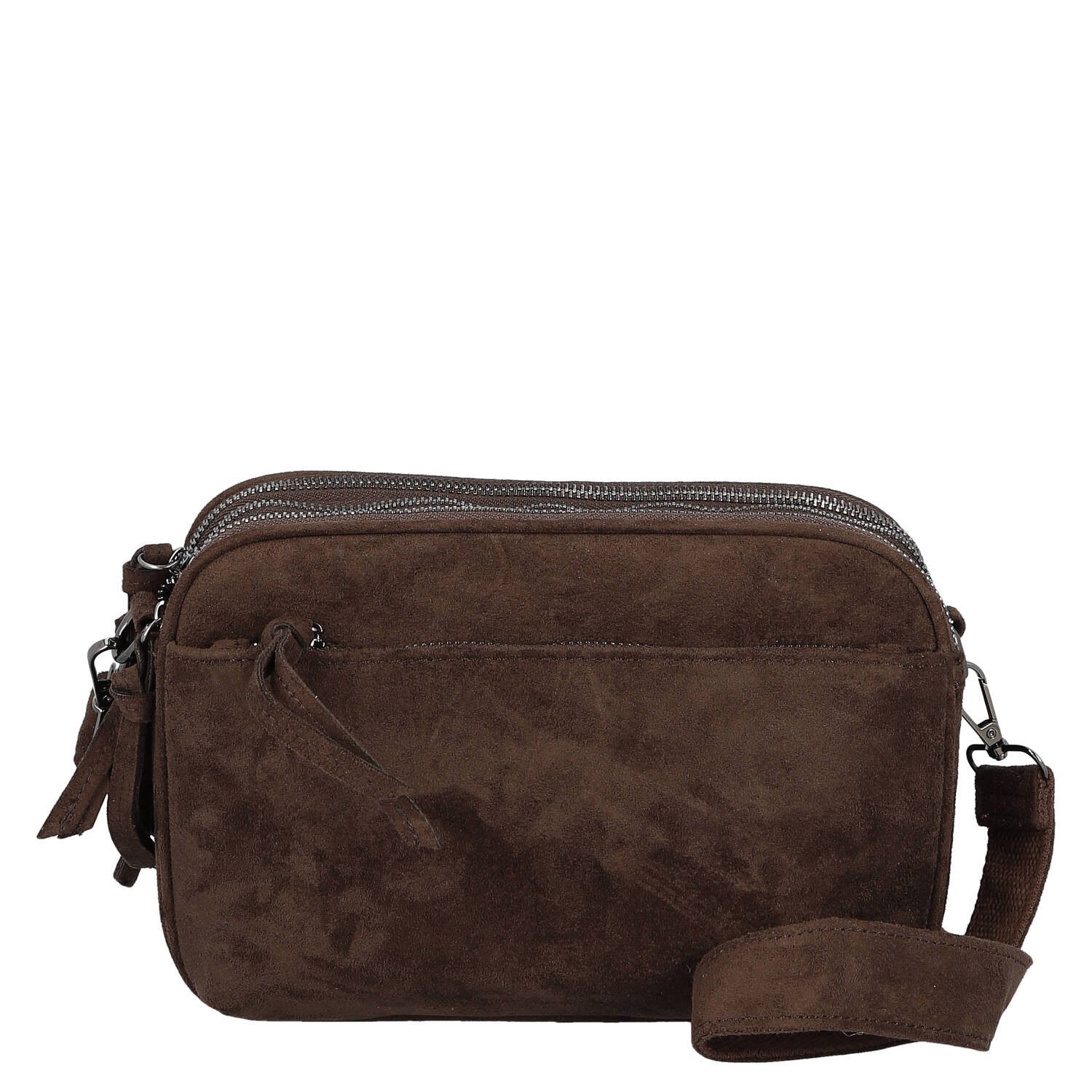 Dámská crossbody kabelka coffee - Paolo bags Dalila
