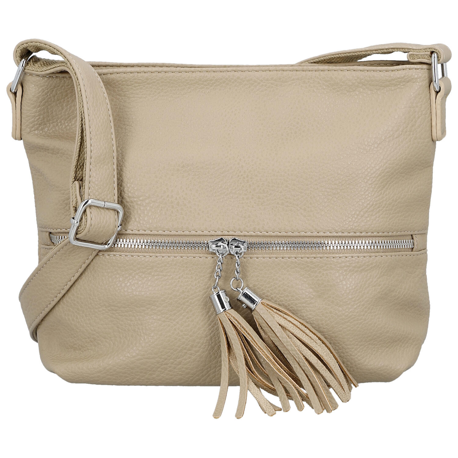 Dámská crossbody kabelka béžová - Paolo bags Gilia