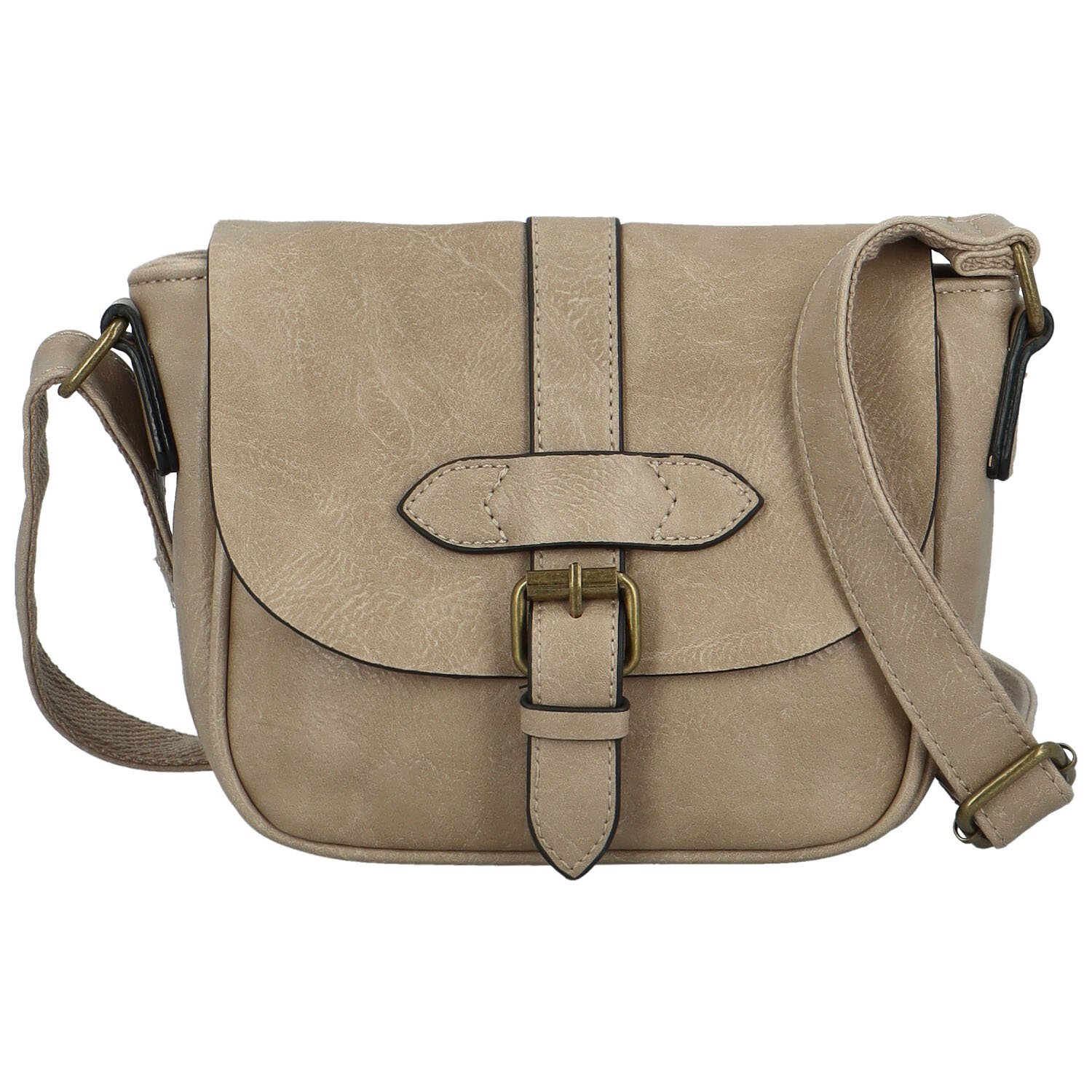 Dámská crossbody kabelka béžová - Paolo bags Safet