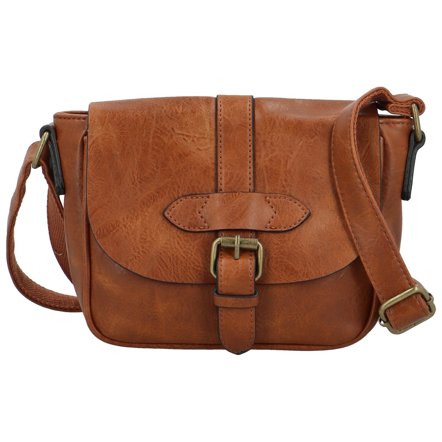 Dámská crossbody kabelka hnědá - Paolo bags Safet