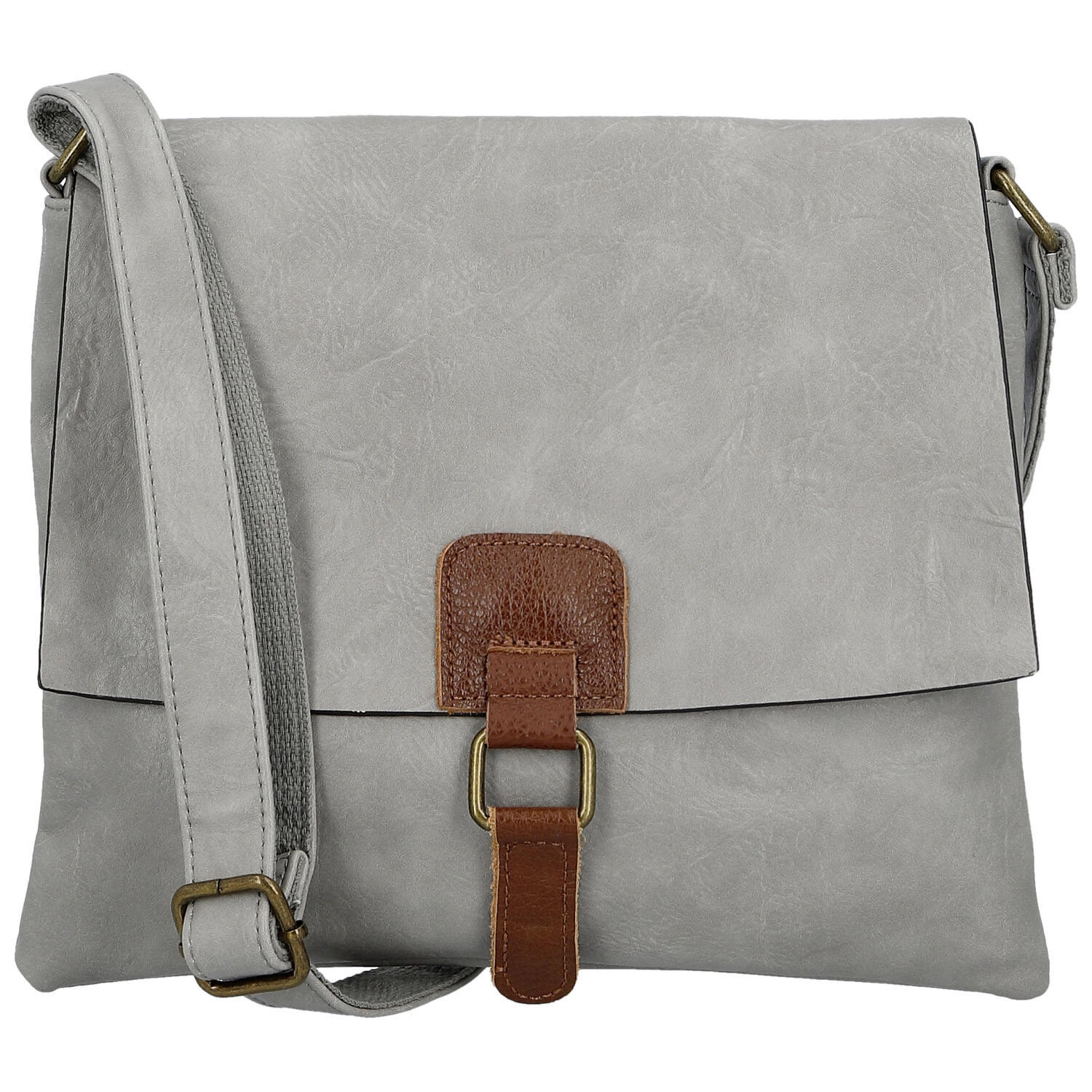 Dámská crossbody kabelka šedá - Paolo bags Rositta
