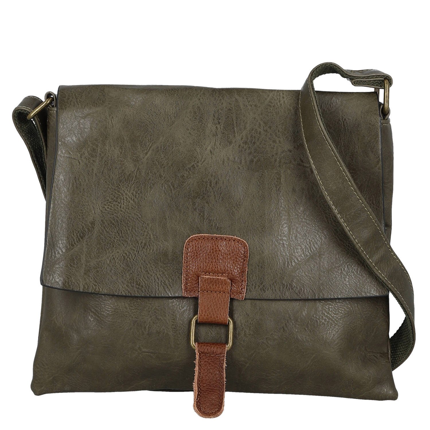 Dámská crossbody kabelka khaki - Paolo bags Valerija
